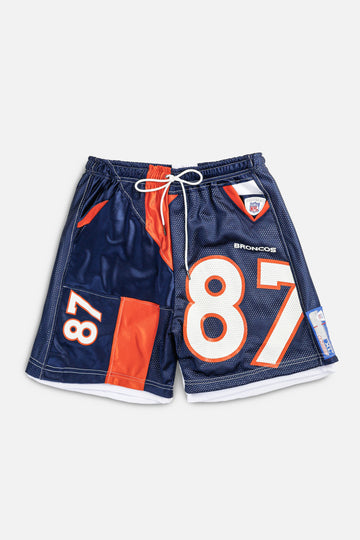 Unisex Rework Denver Broncos NFL Jersey Shorts - M