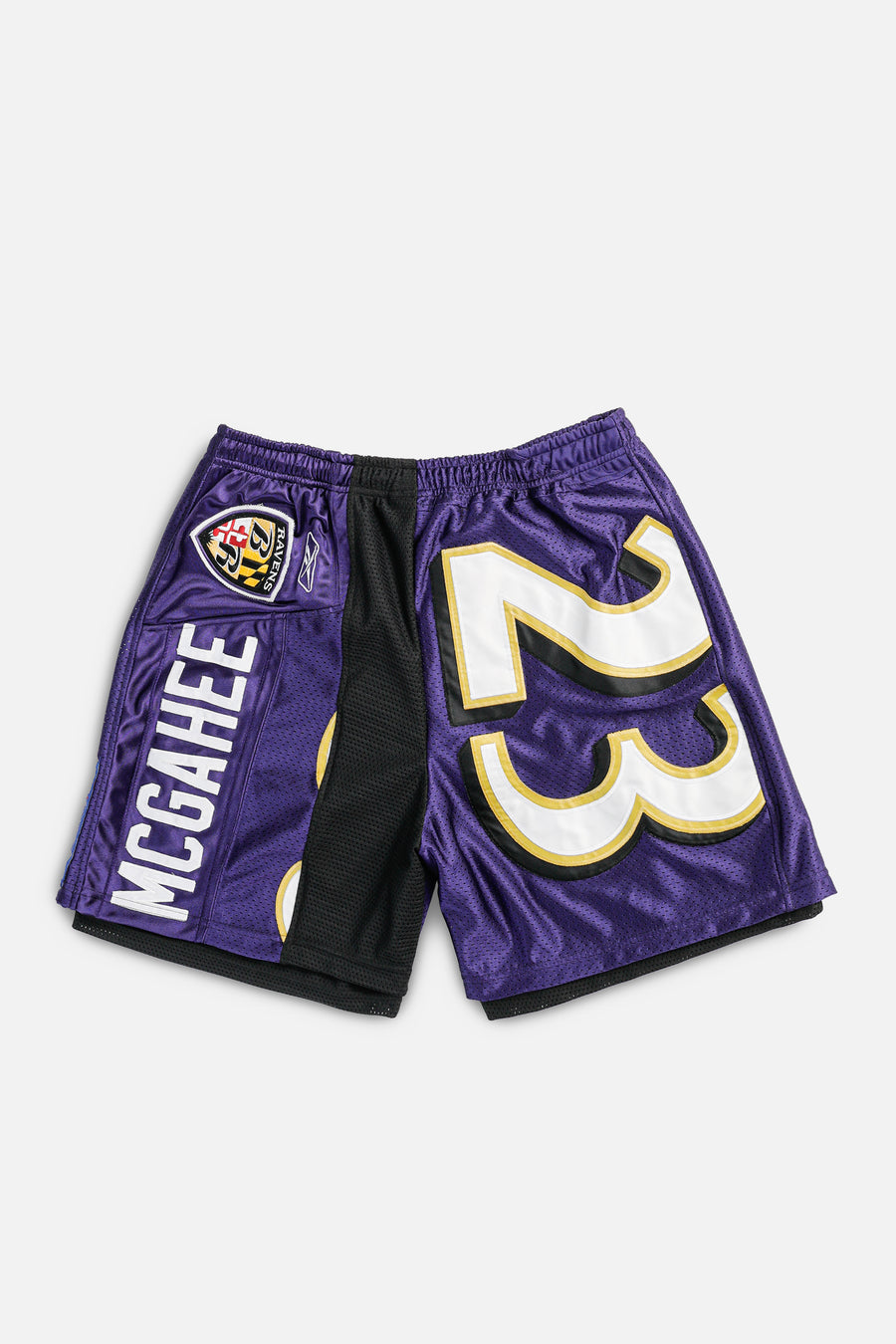 Unisex Rework Baltimore Ravens NFL Jersey Shorts - XL