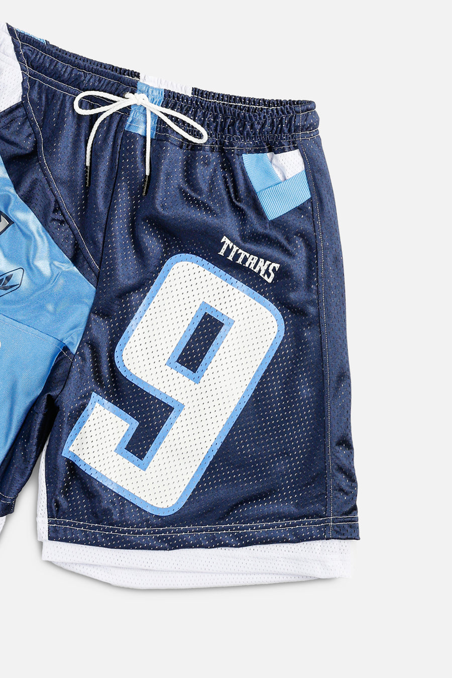 Unisex Rework Tennessee Titans NFL Jersey Shorts - XL