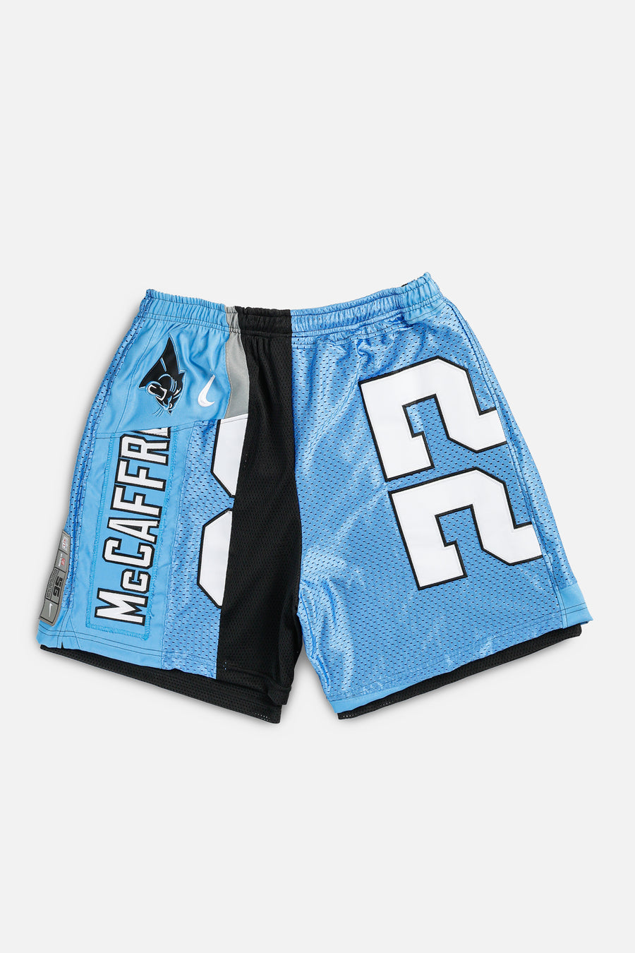 Unisex Rework Carolina Panthers NFL Jersey Shorts - XL
