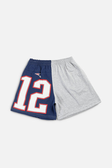 Unisex Rework New England Patriots NFL Tee Shorts - M
