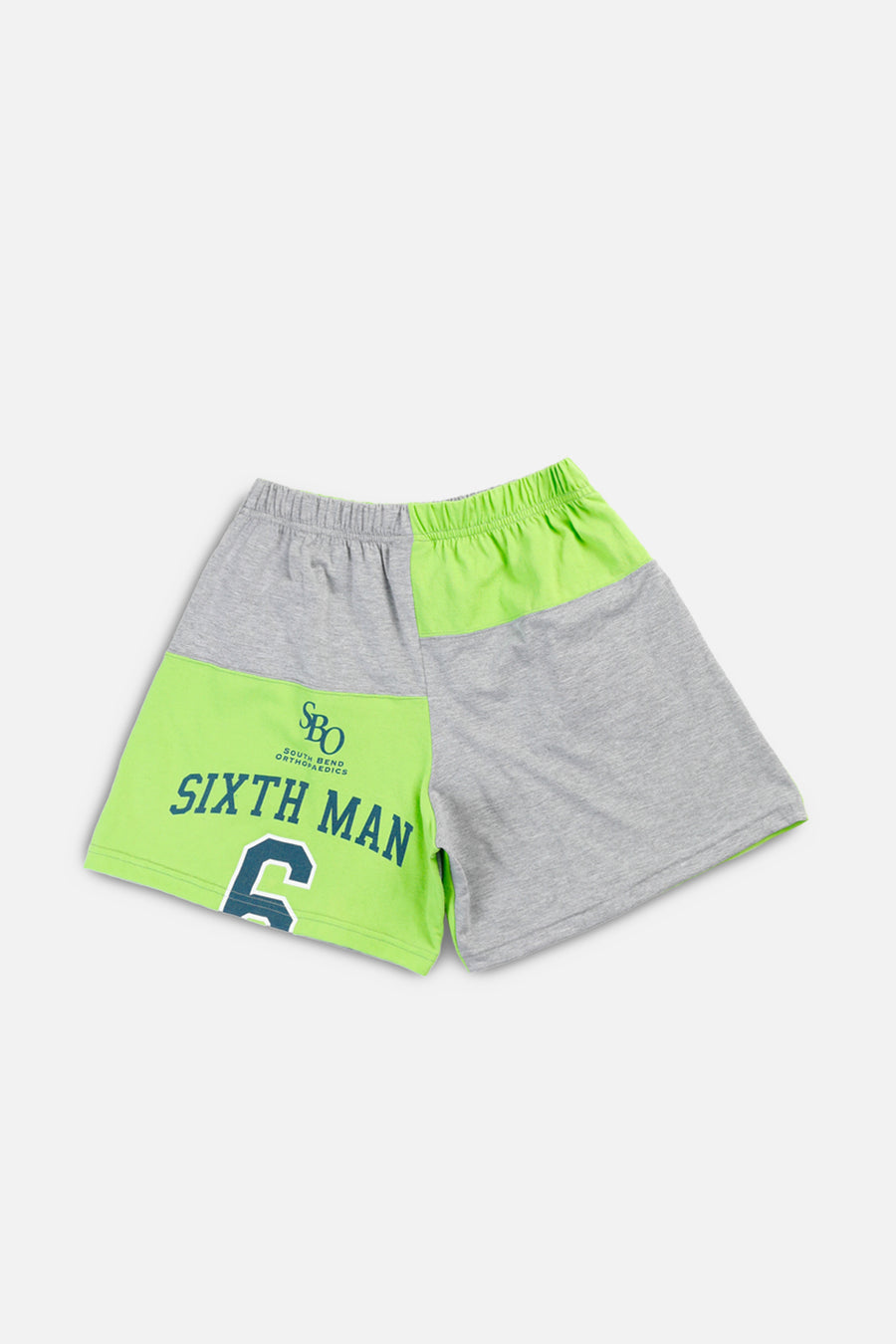 Unisex Rework Notre Dame Basketball Patchwork Tee Shorts - M