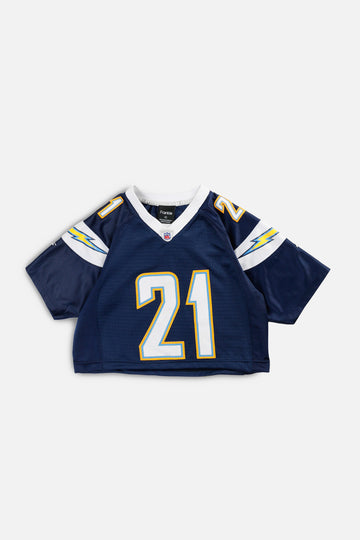 Rework Crop Los Angeles Chargers NFL Jersey - XS