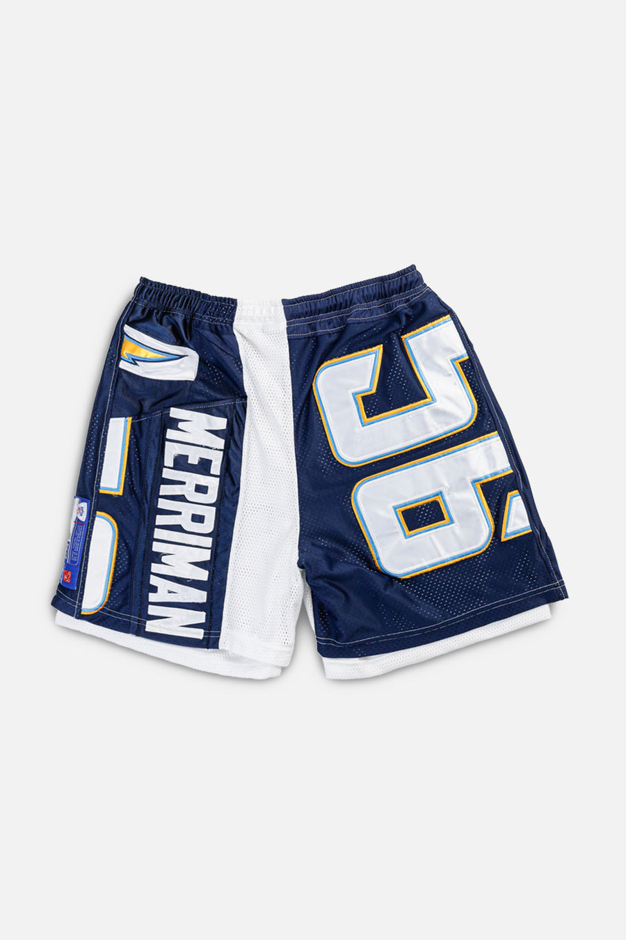 Unisex Rework Los Angeles Chargers NFL Jersey Shorts - XL