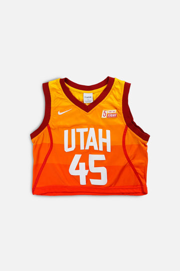 Rework Utah Basketball Crop Jersey - S