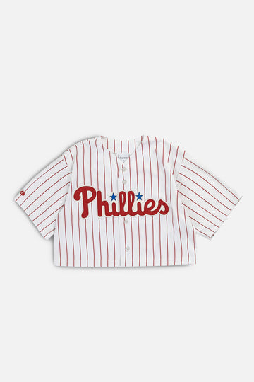Rework Crop Philadelphia Phillies MLB Jersey - XL