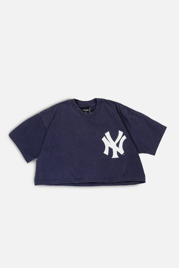 Rework NY Yankees MLB Crop Tee - M