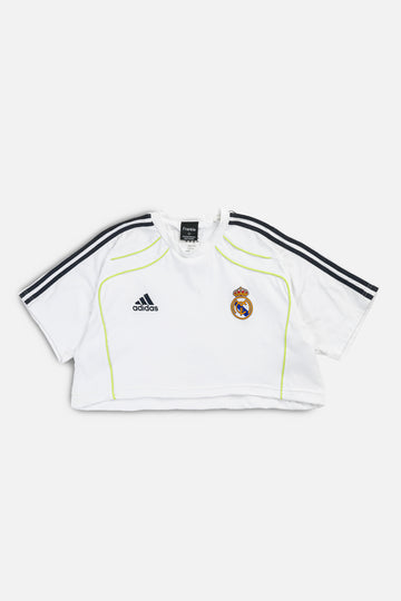 Rework Crop Madrid Soccer Jersey - L