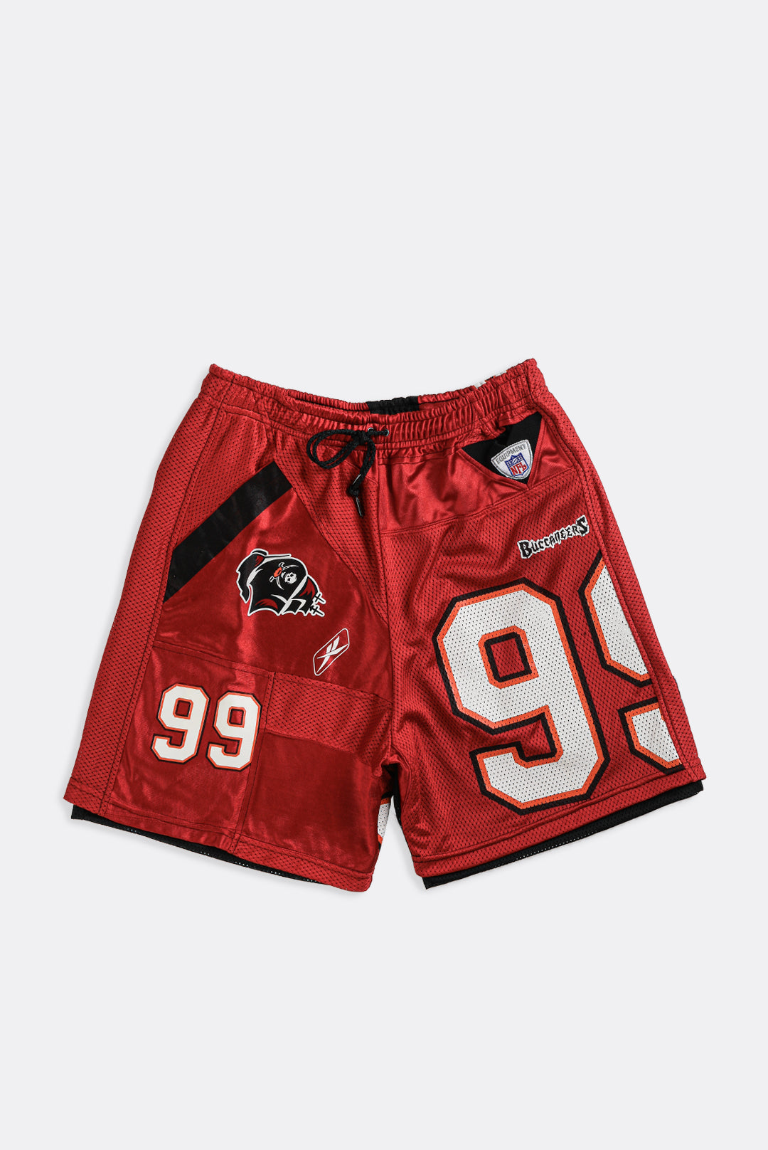 American football shorts.