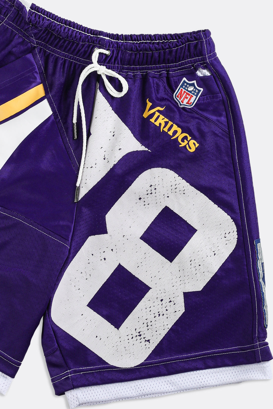 Unisex Rework Vikings NFL Jersey Shorts - Women-XS, Men-XXS – Frankie  Collective