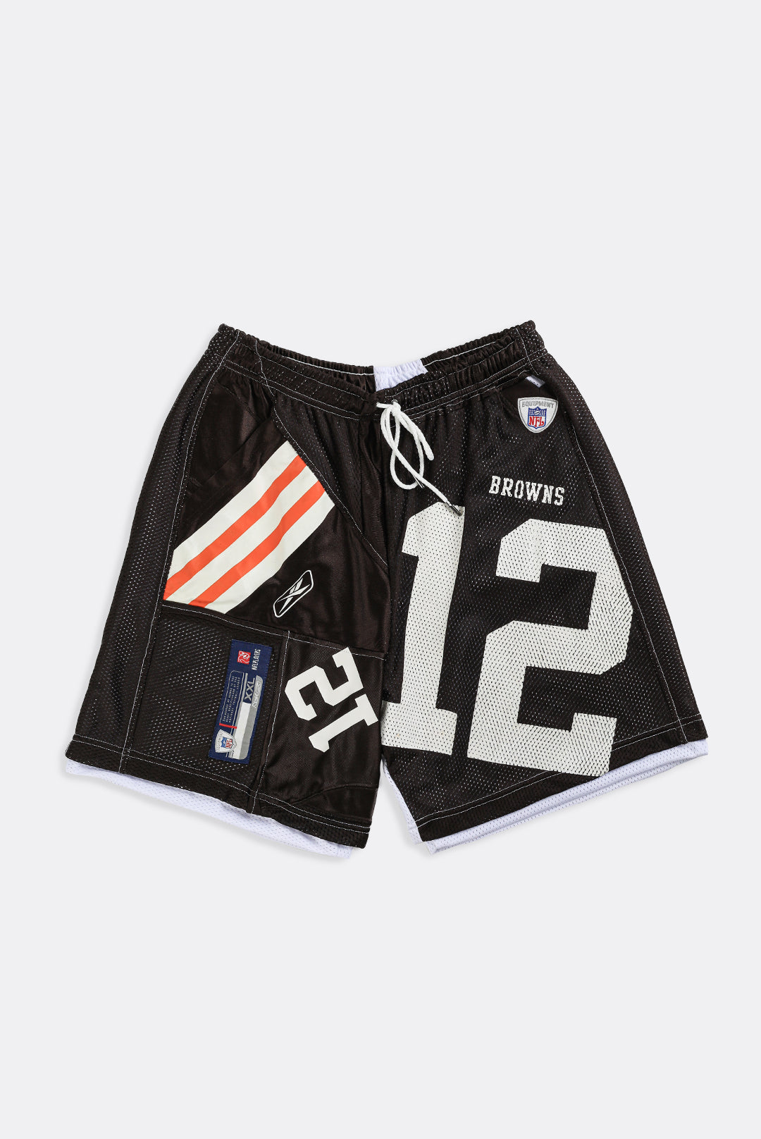 Unisex Rework Browns NFL Jersey Shorts - Women-L, Men-M – Frankie