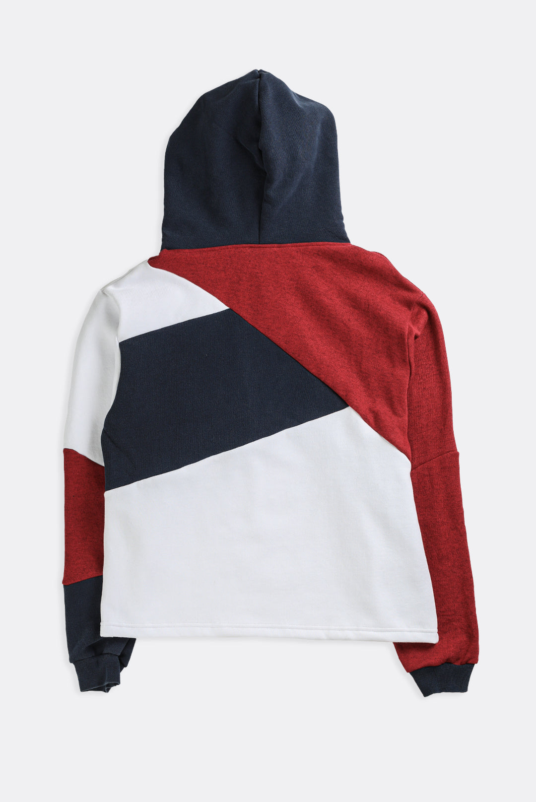 Rework Champion Patchwork Crop store Sweatshirt - L