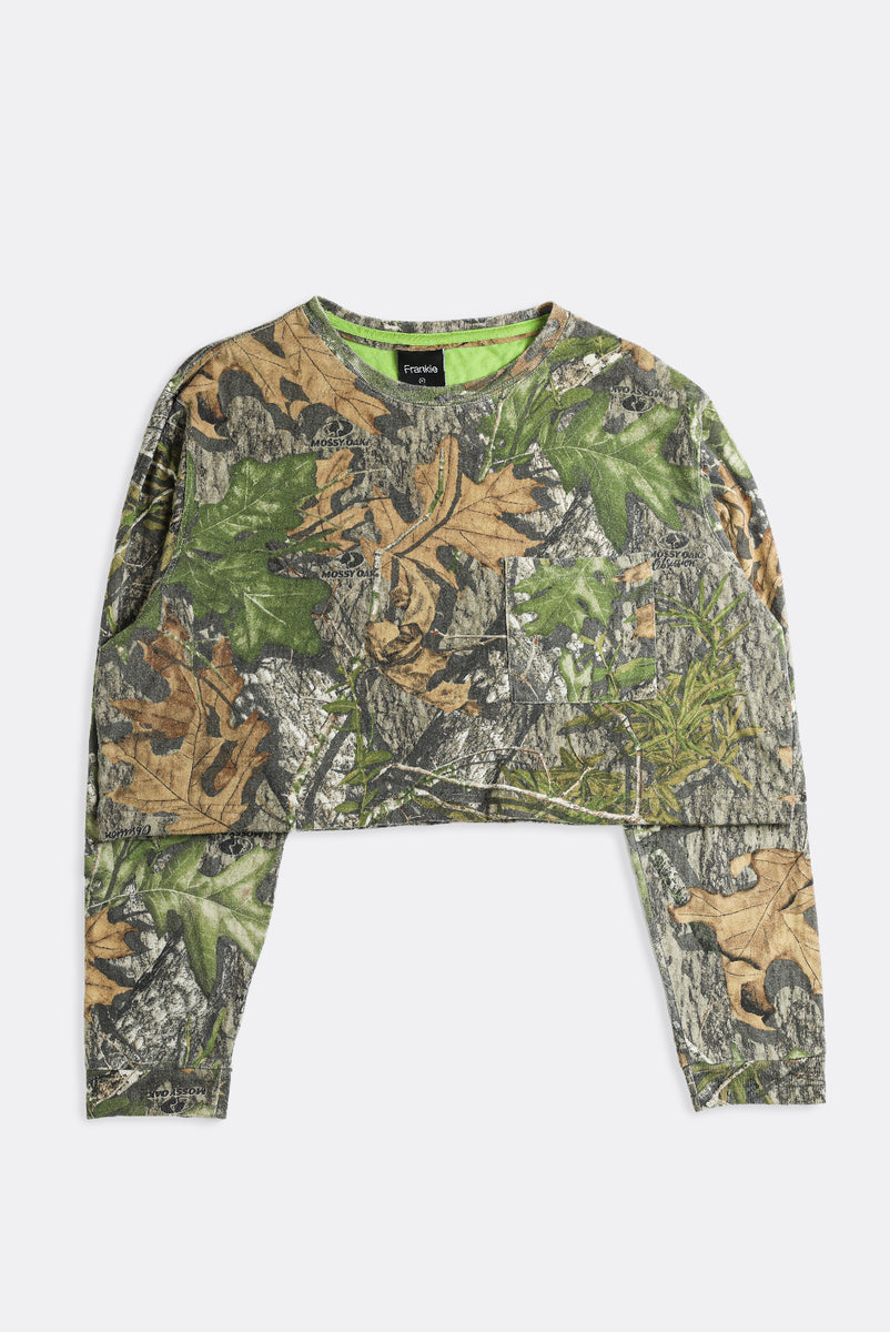 Rework Real Tree Camo Crop Long Sleeve Tee - XS, S, M, L, XL