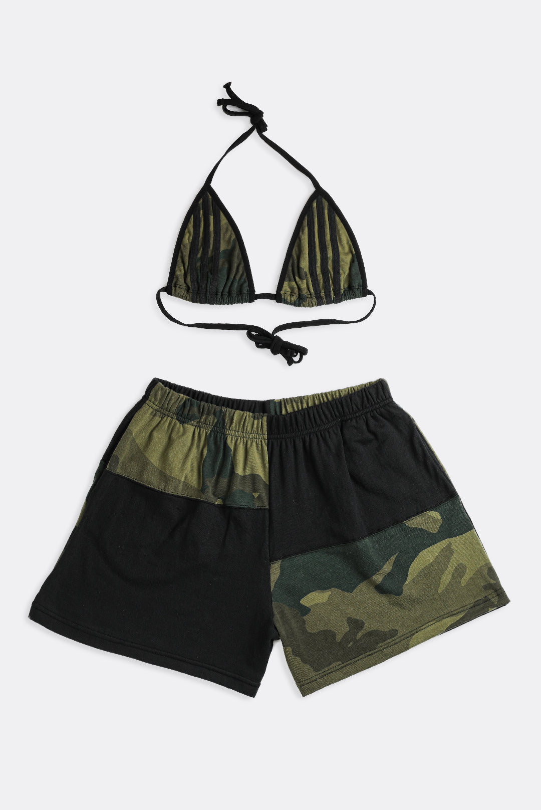 Rework Adidas Patchwork Tee Shorts Set - L – Frankie Collective