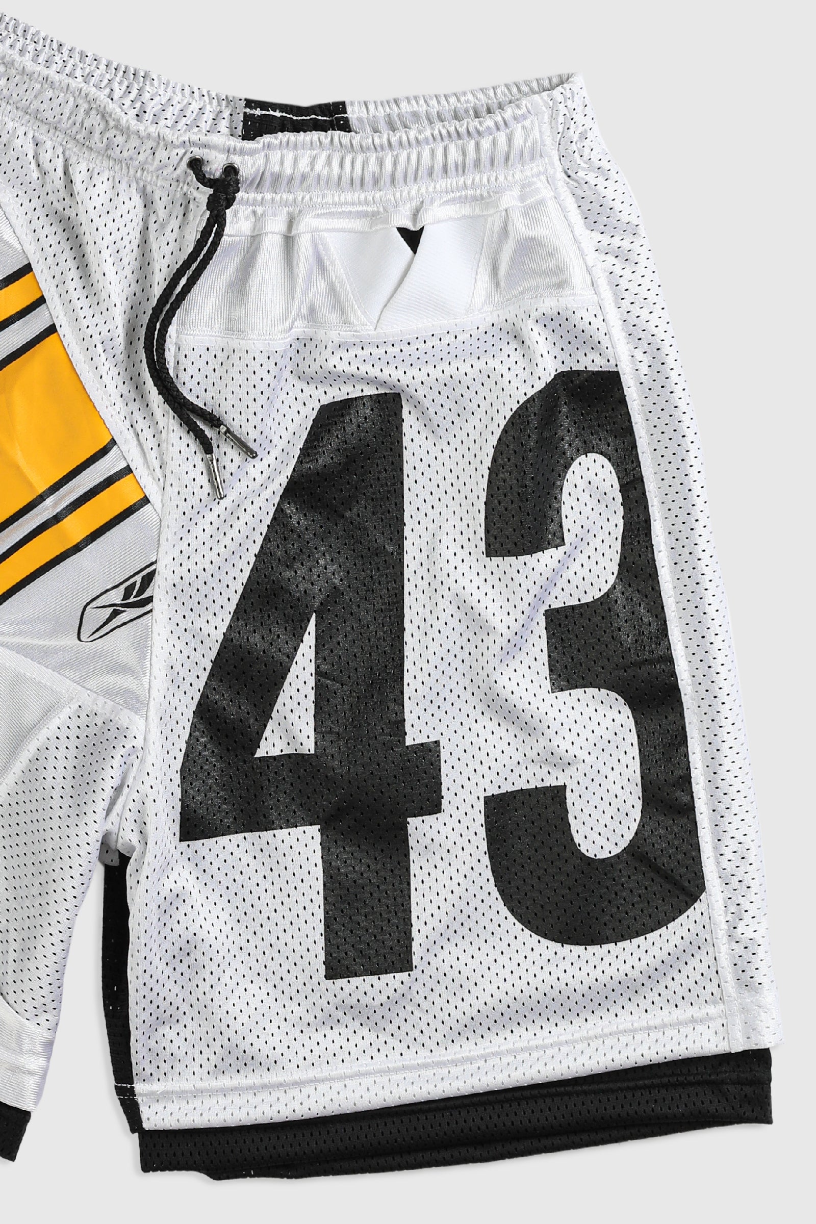 Unisex Rework Steelers NFL Jersey Shorts - Women-S, Men-XS