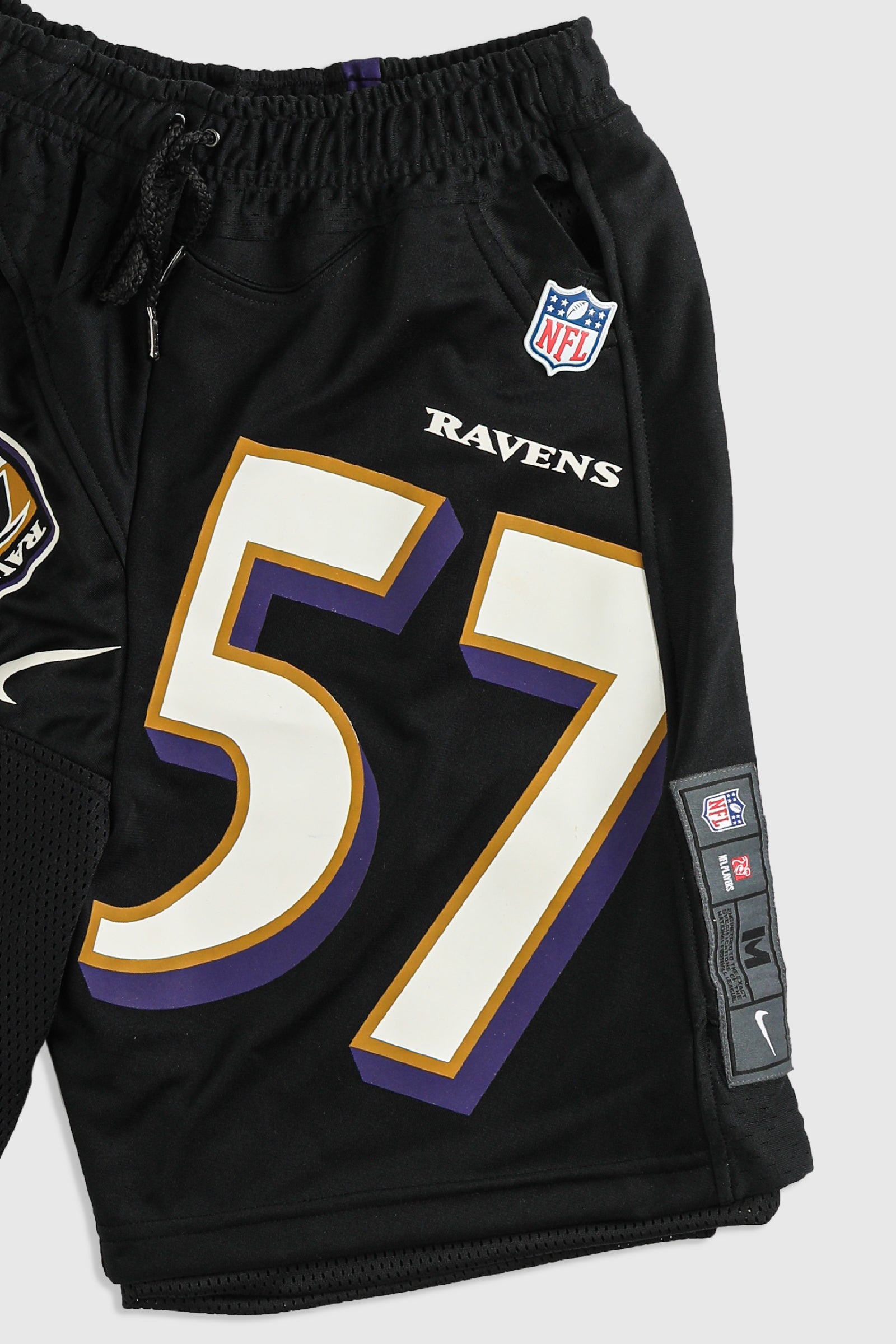 Unisex Rework Ravens NFL Jersey Shorts - XS – Frankie Collective