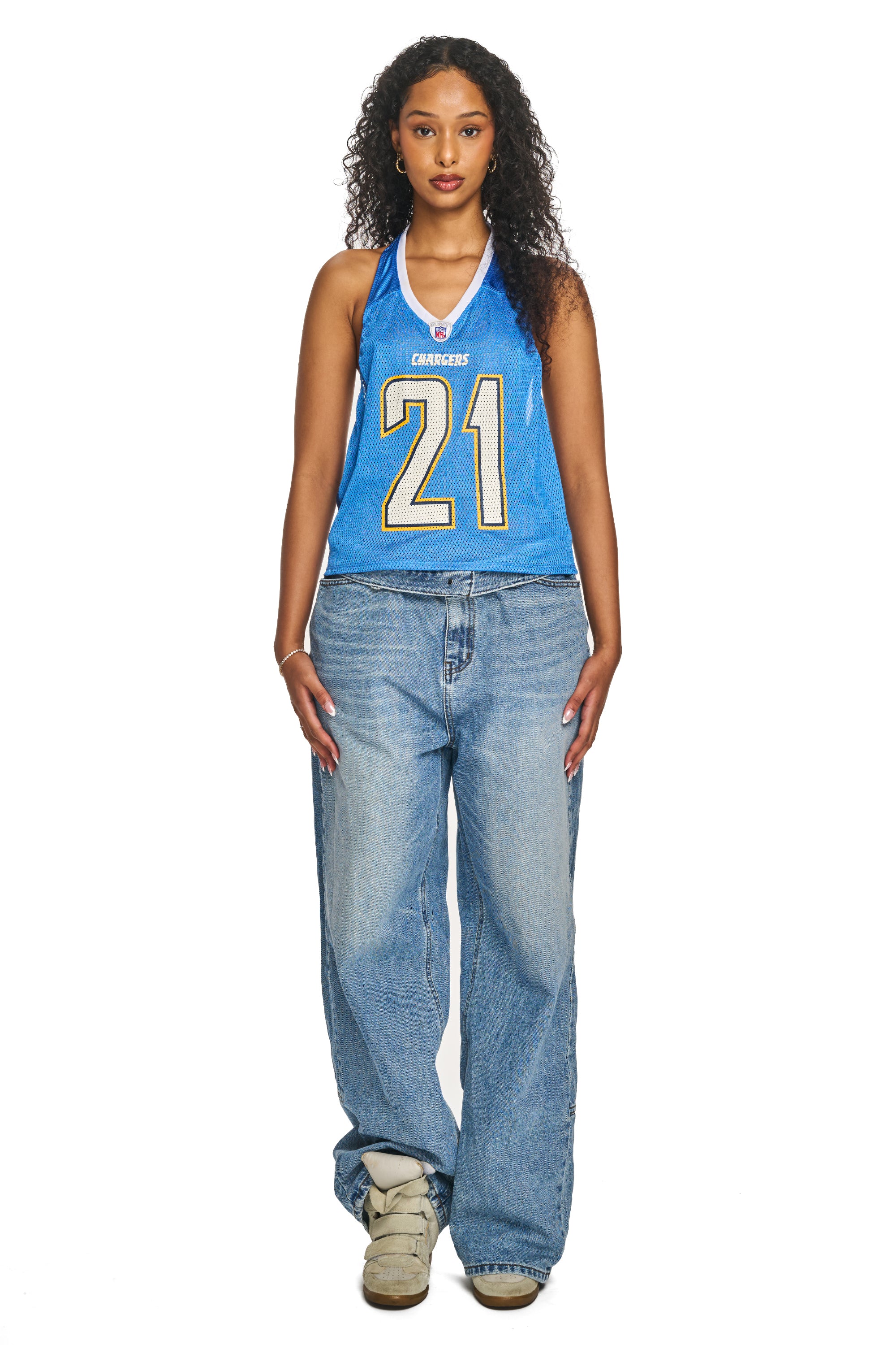 Rework Los Angeles Chargers Halter Top