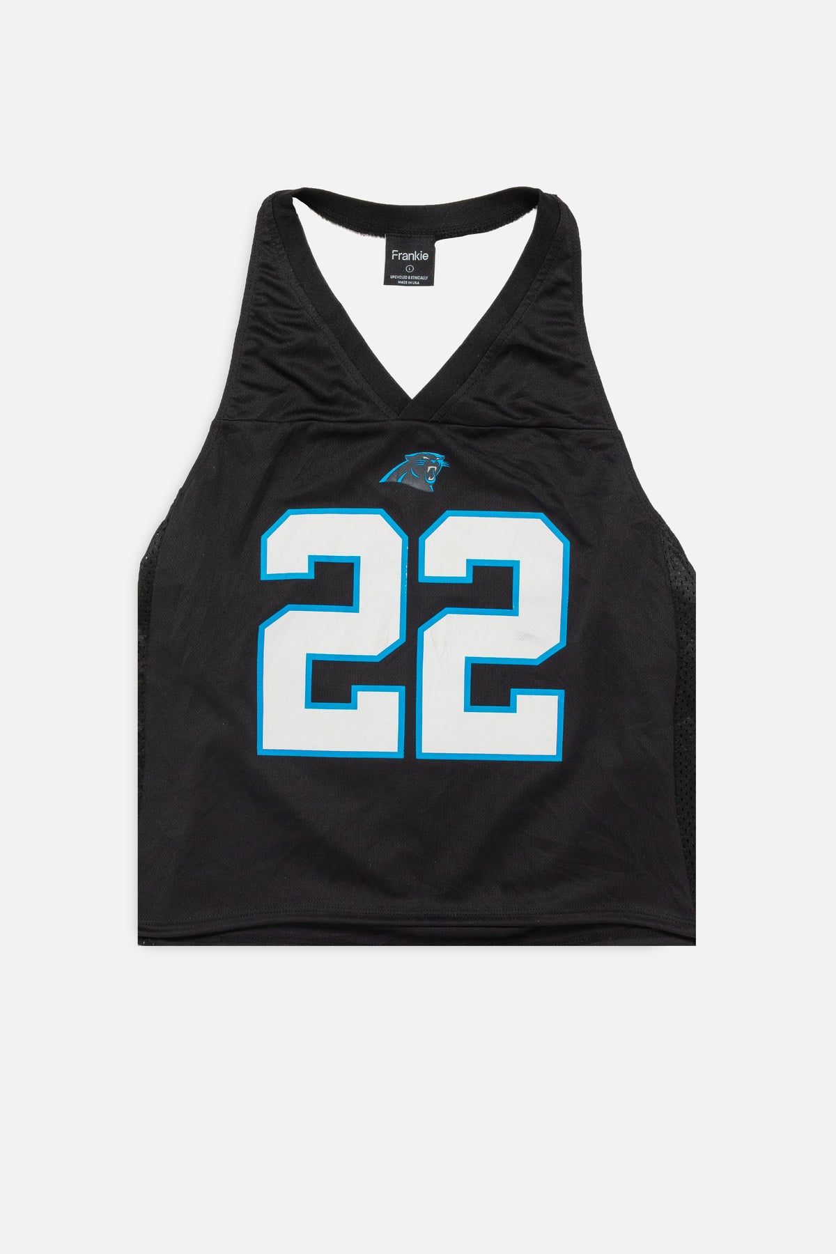 Rework Carolina Panthers Halter Top