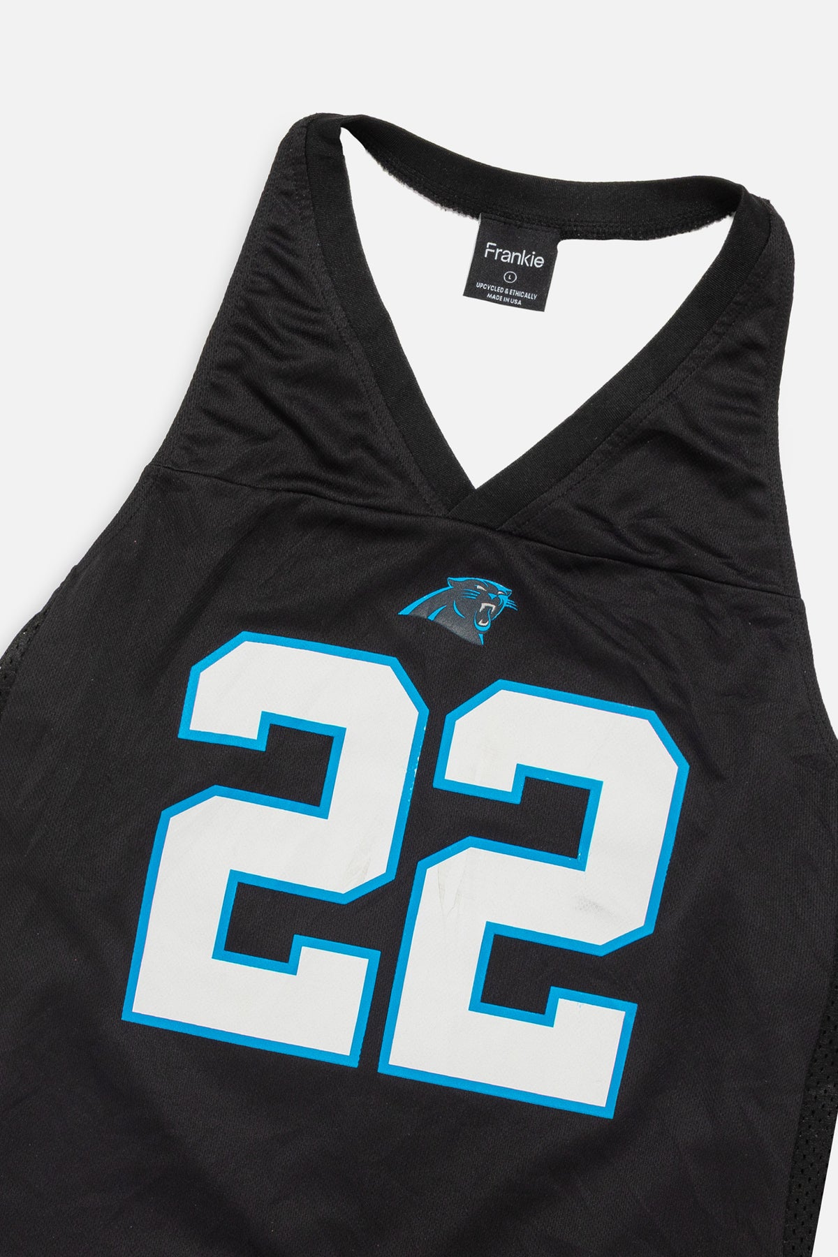 Rework Carolina Panthers Halter Top