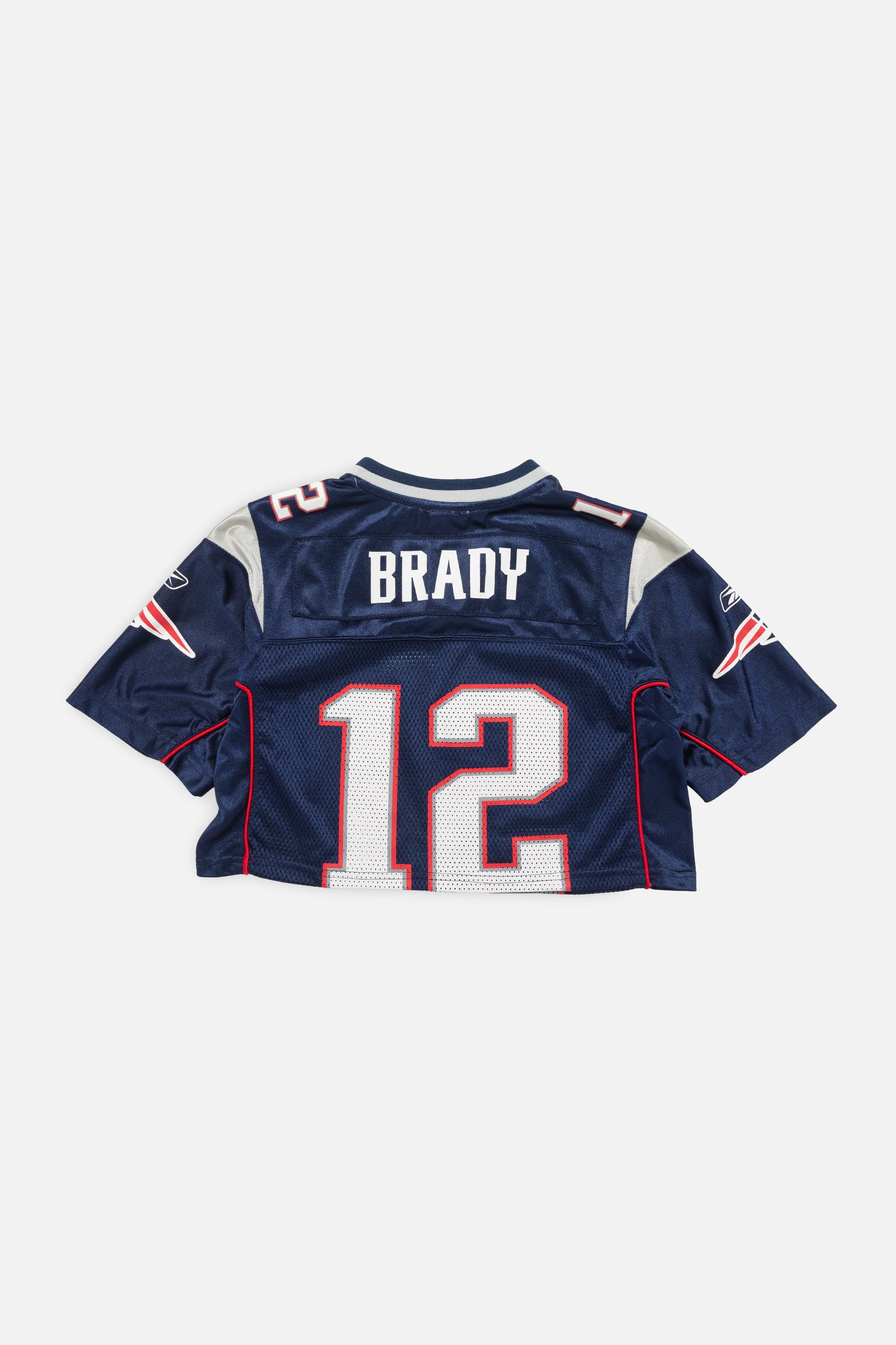 Rework New England Patriots Crop Jersey