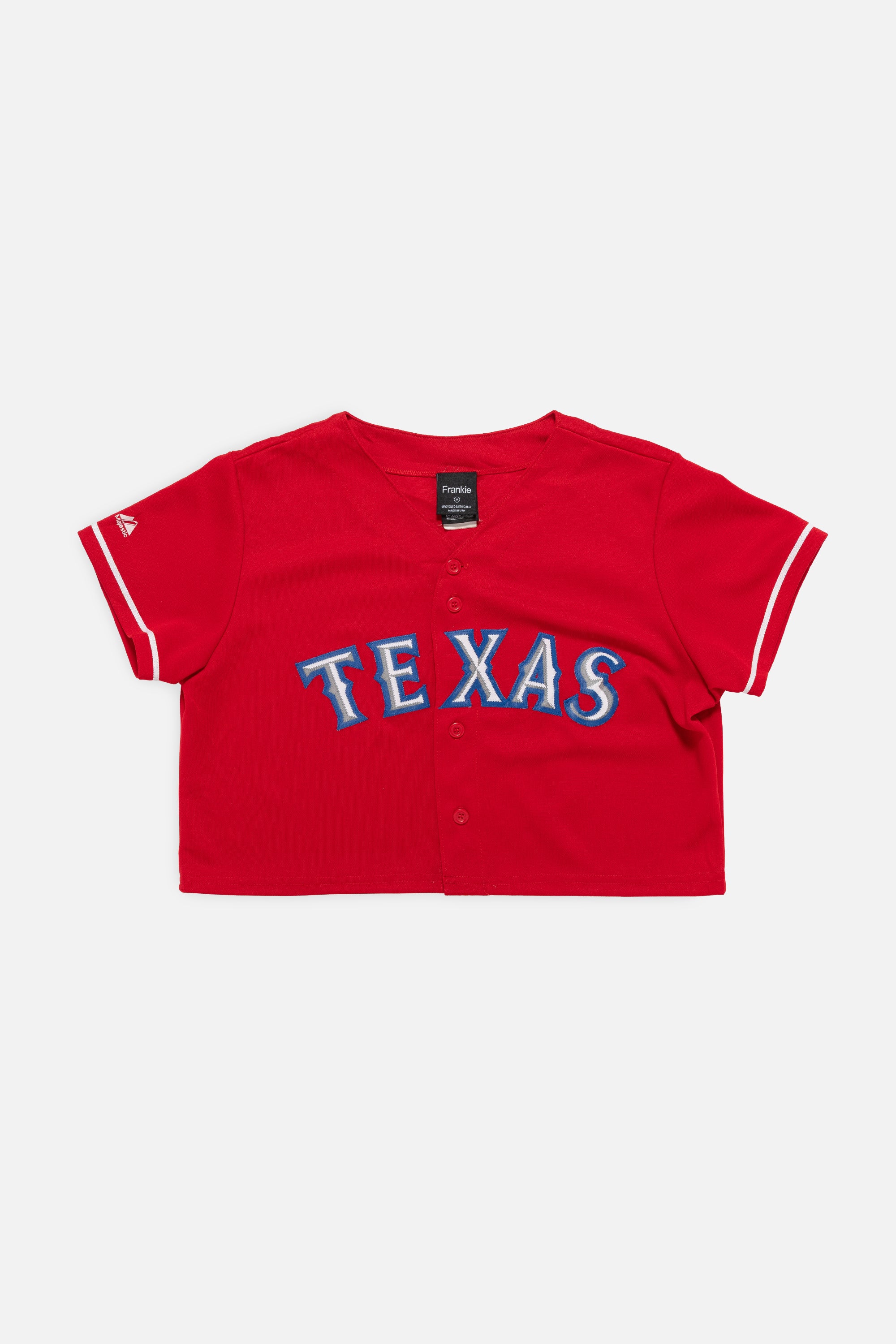 Rework Texas Rangers Crop Jersey
