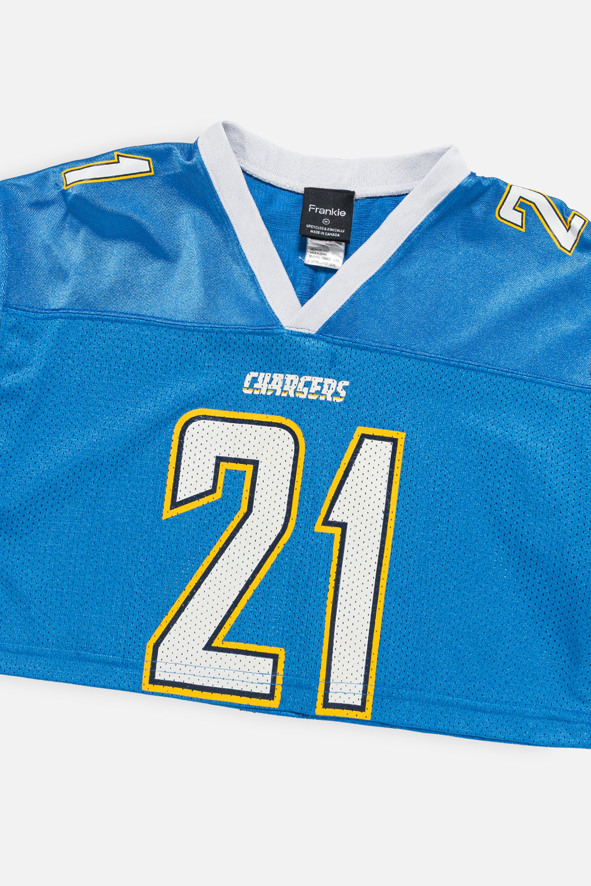 Rework San Diego Chargers Crop Jersey