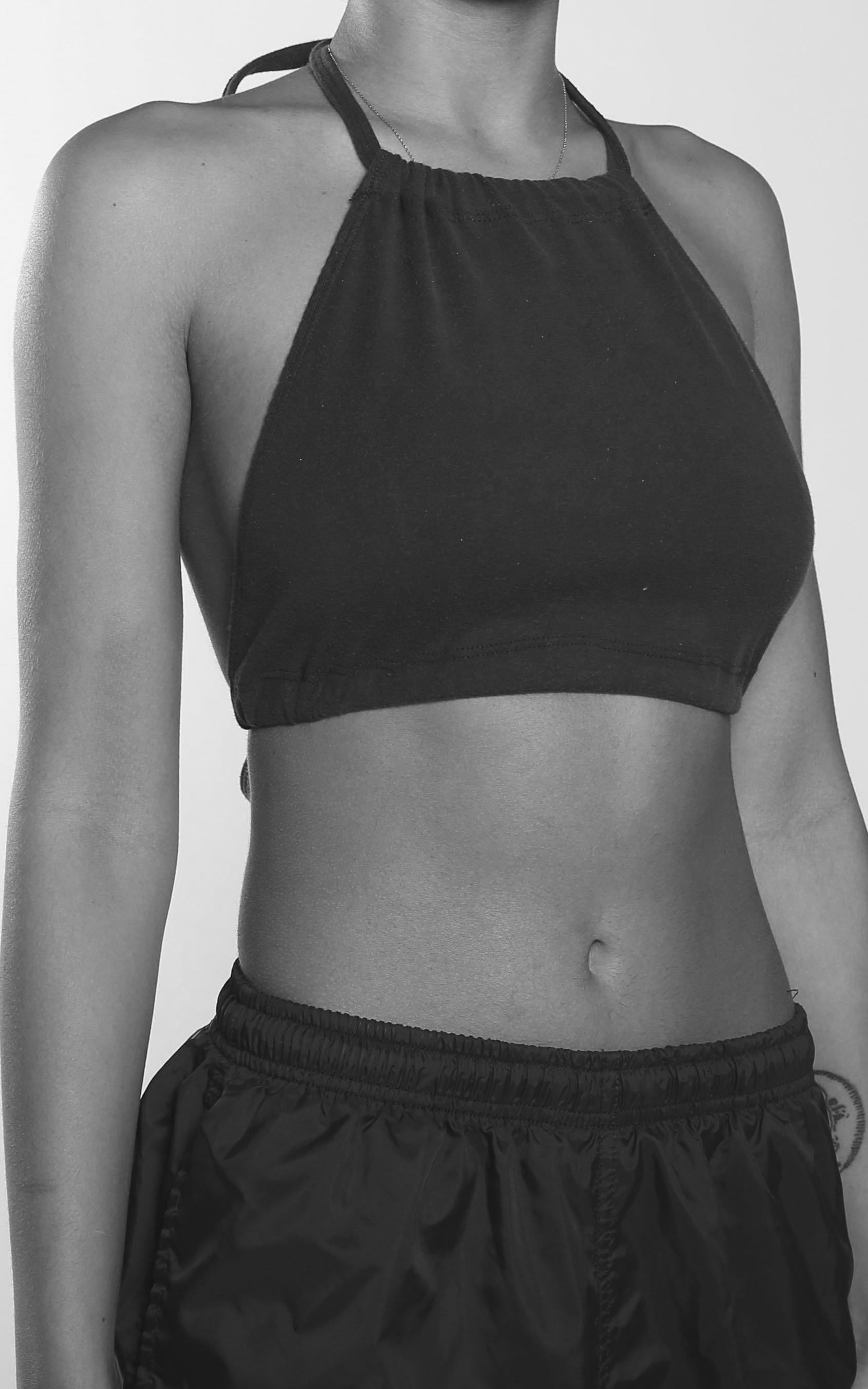 Frankie Collective X Nike Vintage Reworked Halter Crop Top Navy Blue Size  Medium