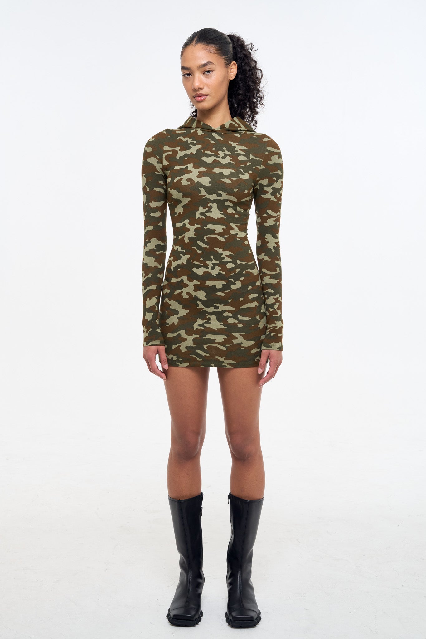 Camo Hooded Dress