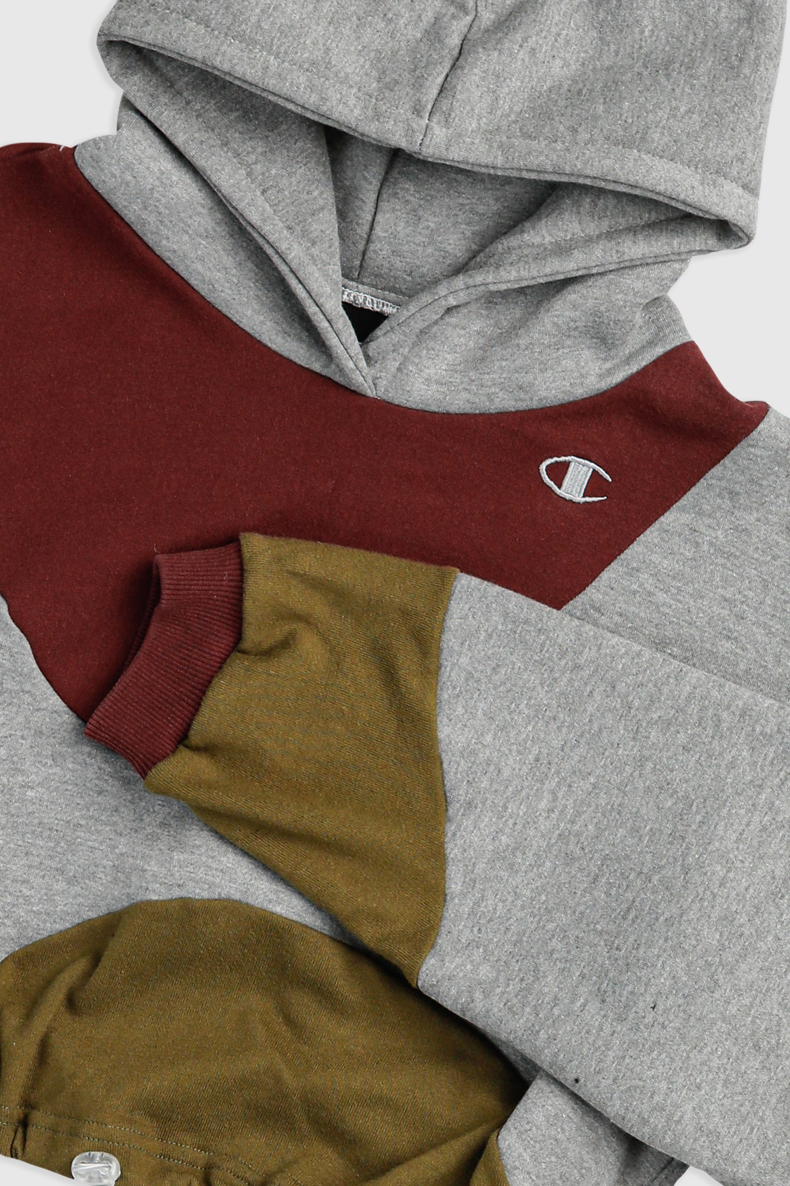 Rework Champion Wave Crop Sweatshirt - XS-SWEATERS-Champion-XS-Frankie Collective Rare Vintage Streetwear Reworks