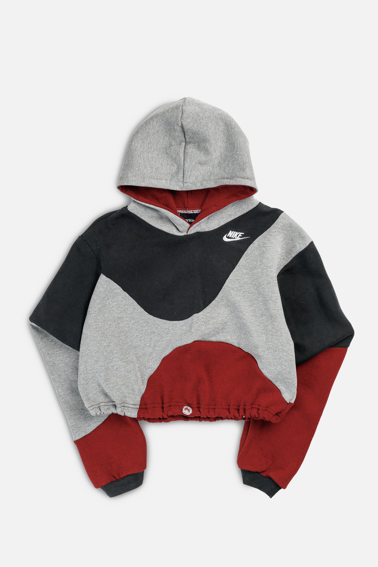Rework Nike Wave Crop Sweatshirt - S-SWEATERS-Nike-S-Frankie Collective Rare Vintage Streetwear Reworks