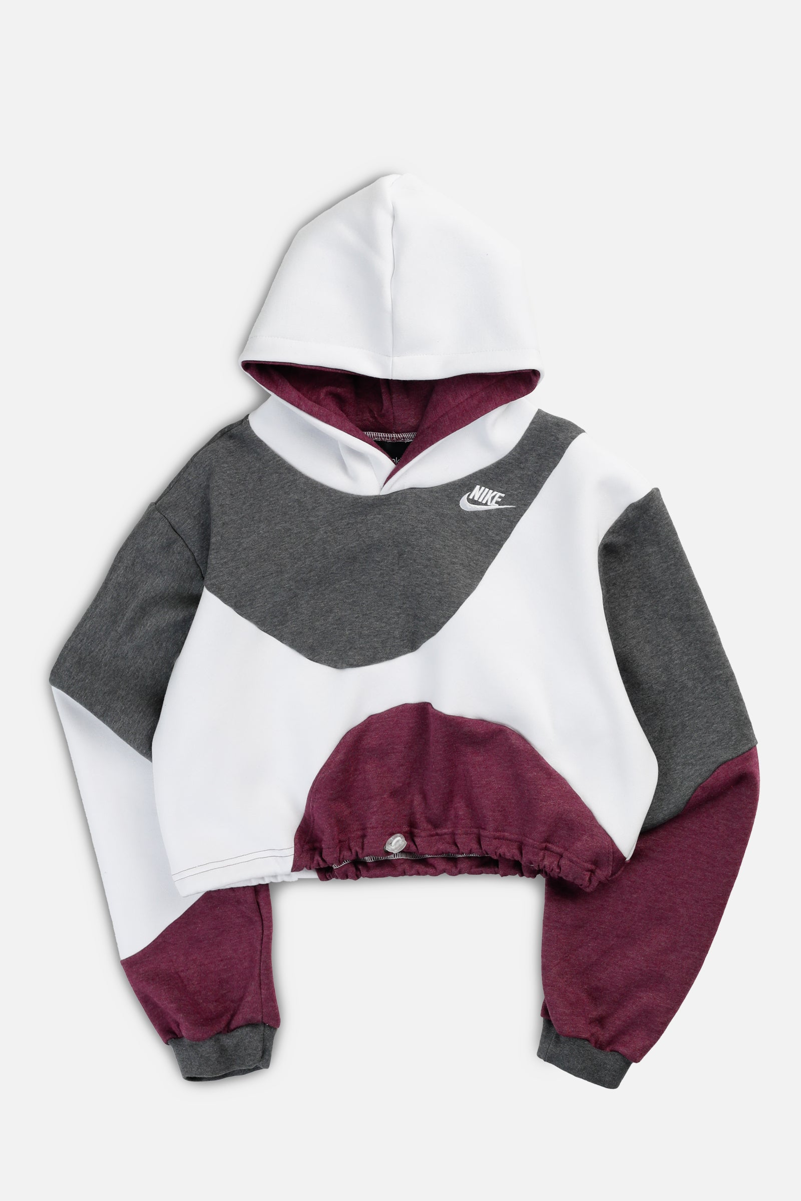 Rework Nike Wave Crop Sweatshirt - S-SWEATERS-Nike-S-Frankie Collective Rare Vintage Streetwear Reworks