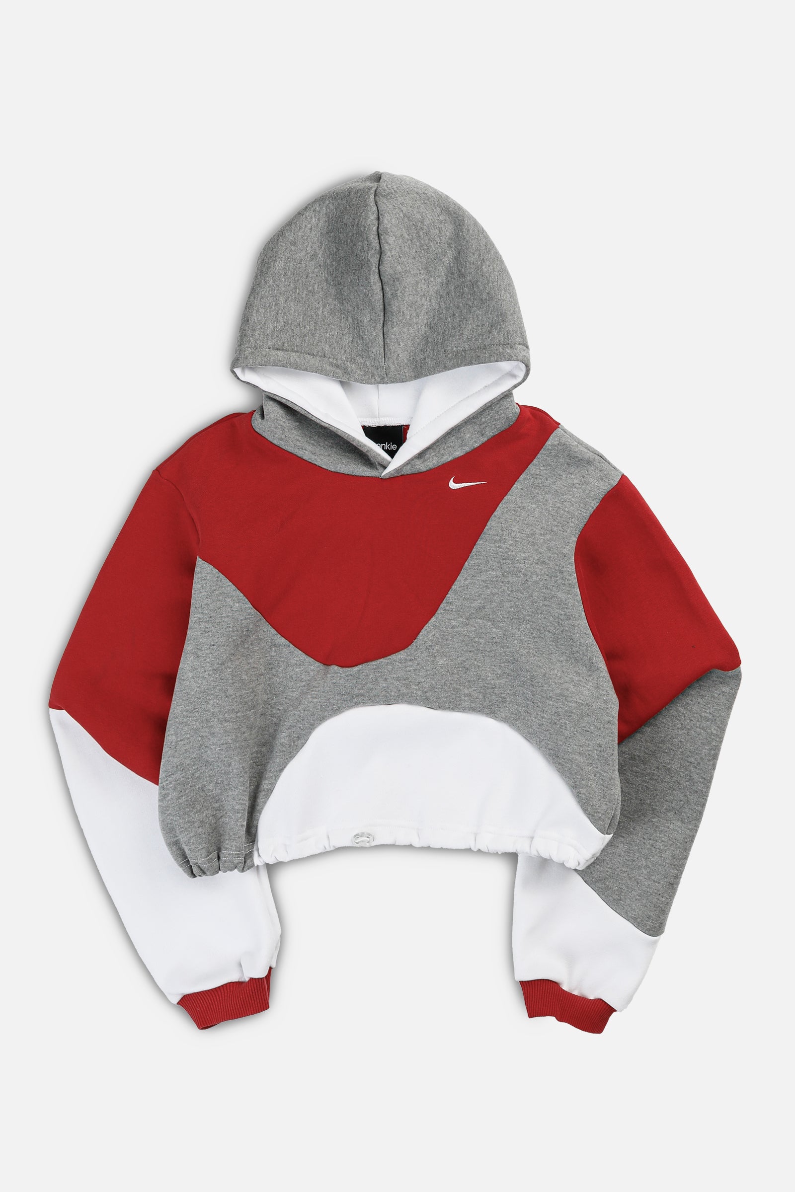 Rework Nike Wave Crop Sweatshirt - XS-SWEATERS-Nike-XS-Frankie Collective Rare Vintage Streetwear Reworks