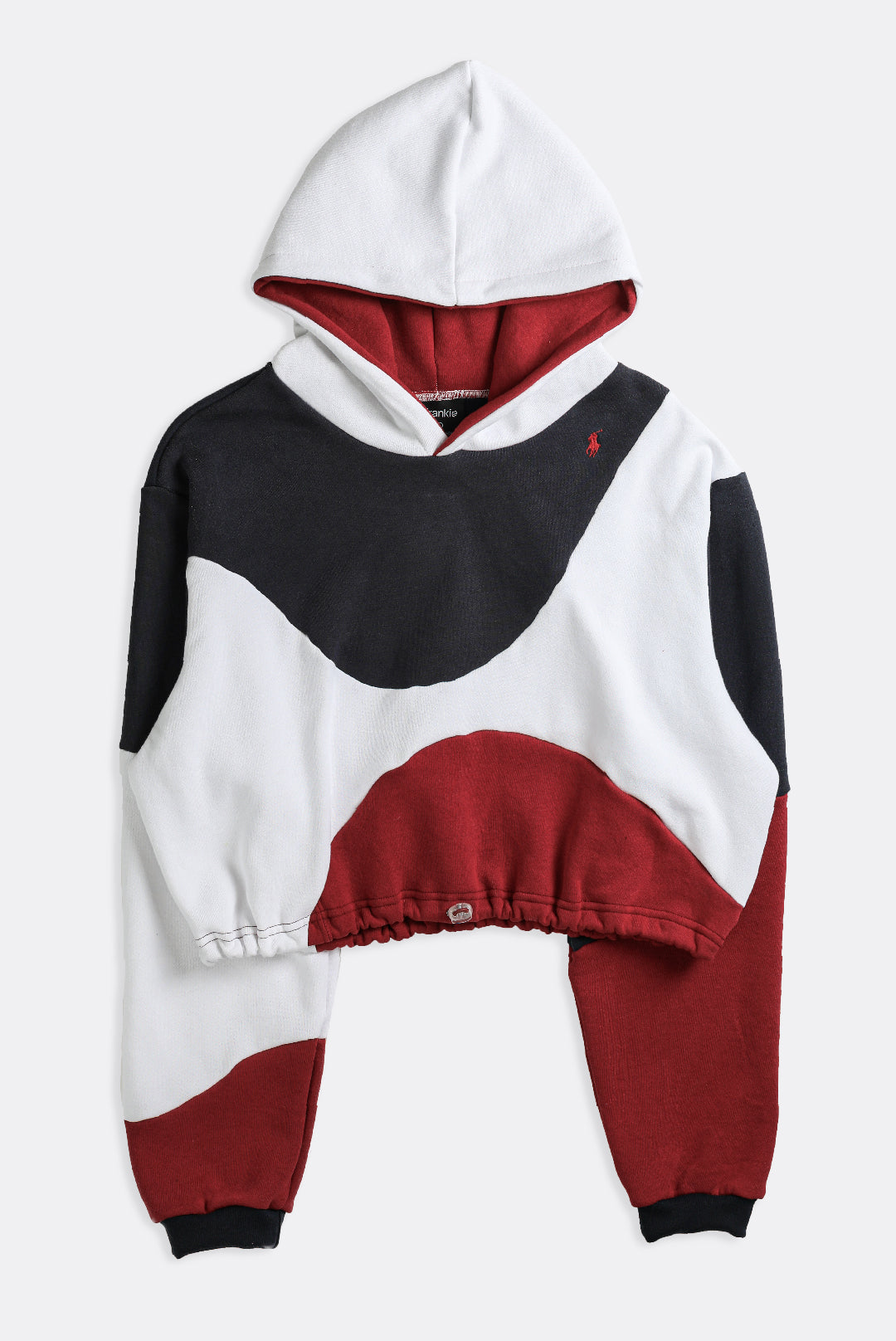 Rework Wave Crop Sweatshirt - M-SWEATERS-vendor-unknown-Frankie Collective Rare Vintage Streetwear Reworks