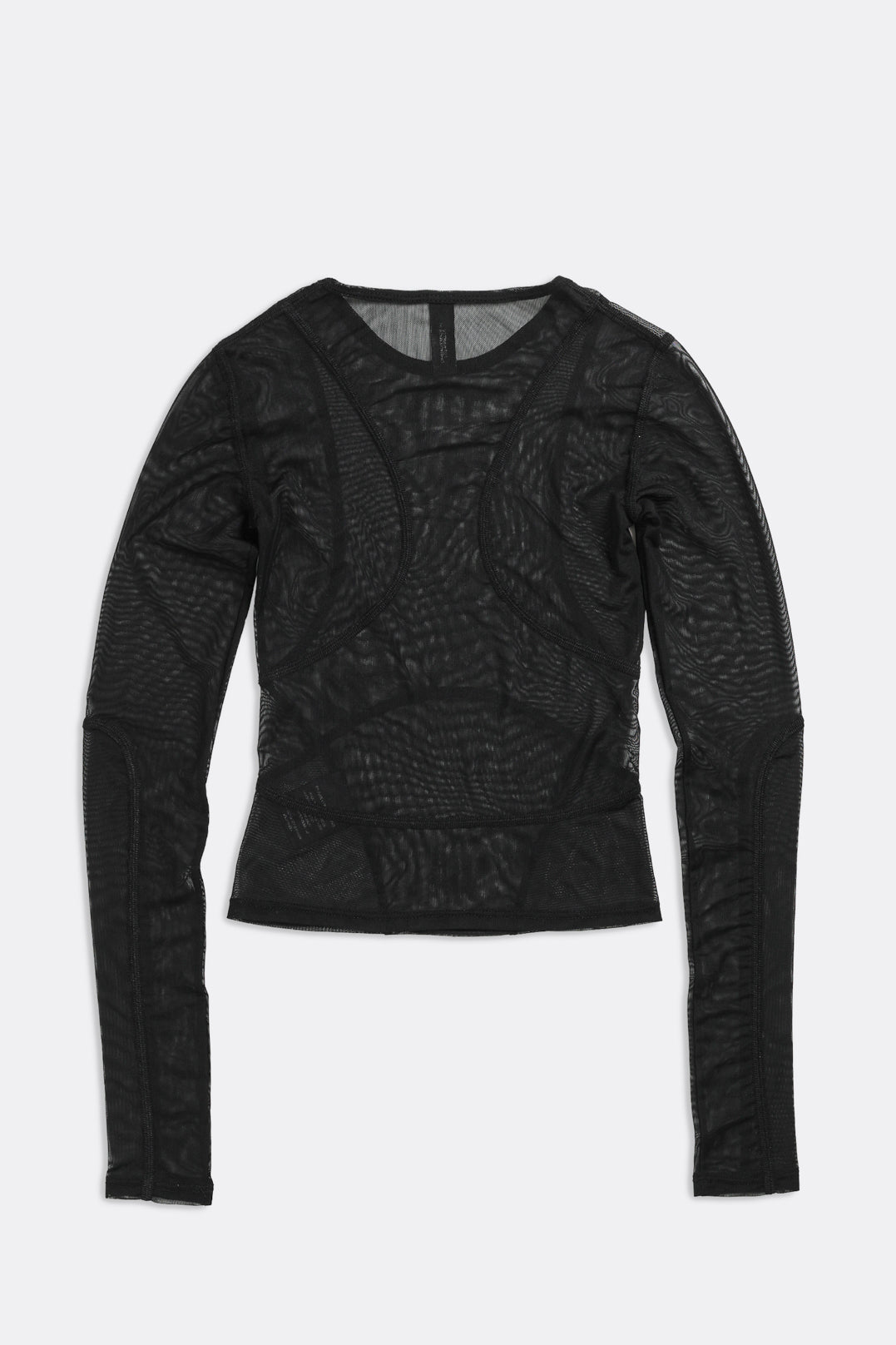 Recycled Black Mesh Top-TOPS-Frankie-XS-Frankie Collective Rare Vintage Streetwear Reworks