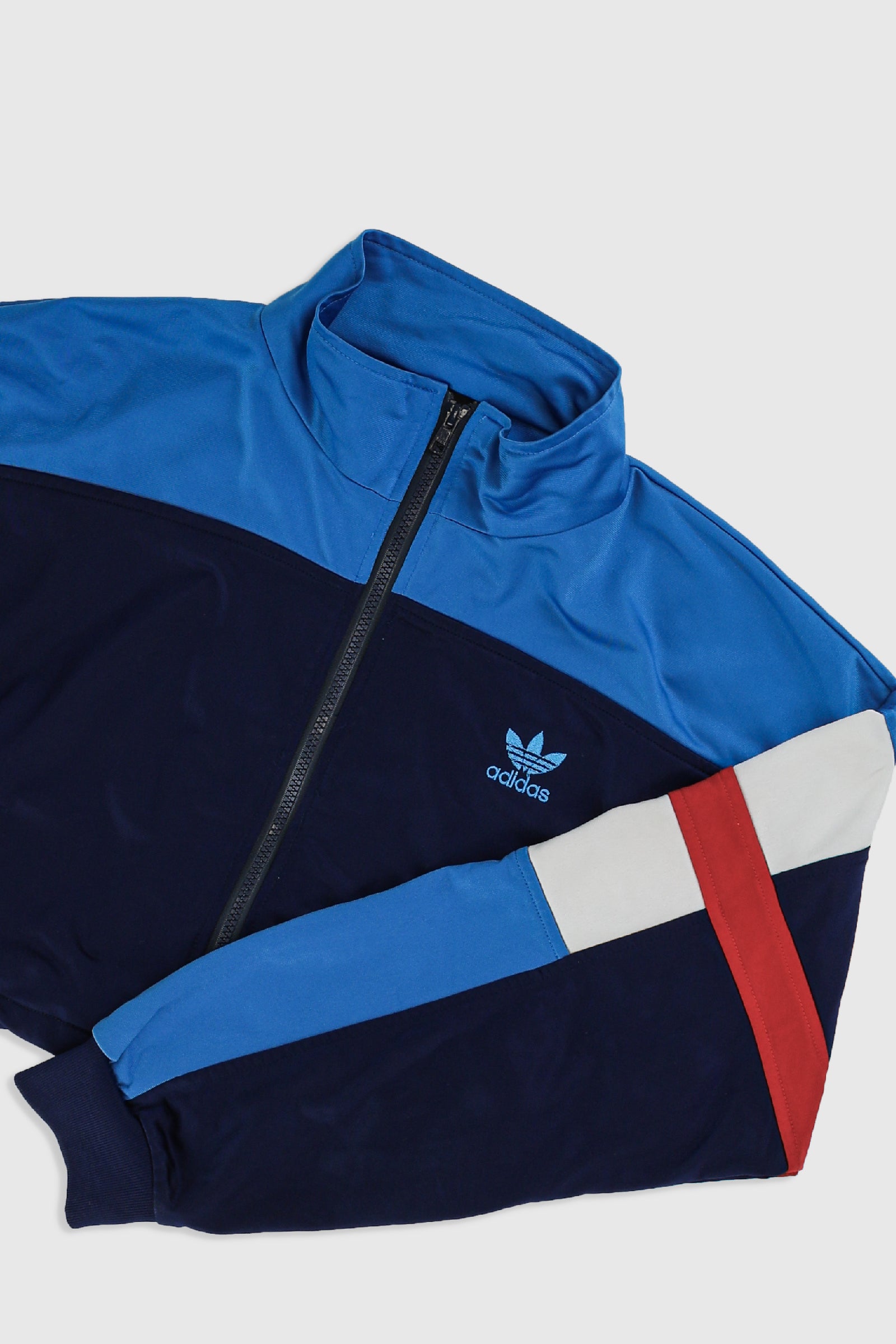 Rework Adidas Crop Track Jacket - XL-JACKETS-Adidas-Frankie Collective Rare Vintage Streetwear Reworks