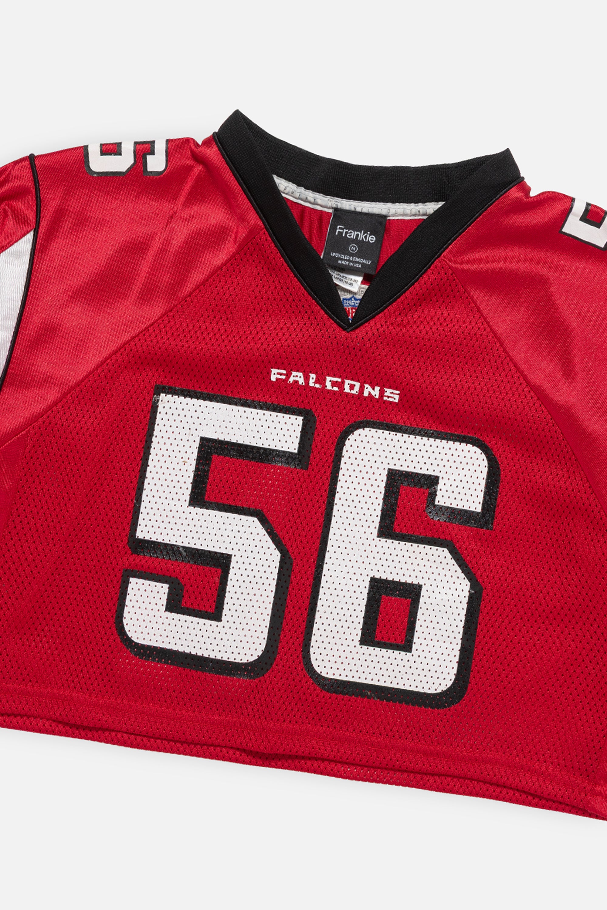 Rework Atlanta Falcons Crop Jersey-NFL-Frankie Collective-Rework-Vintage-Streetwear