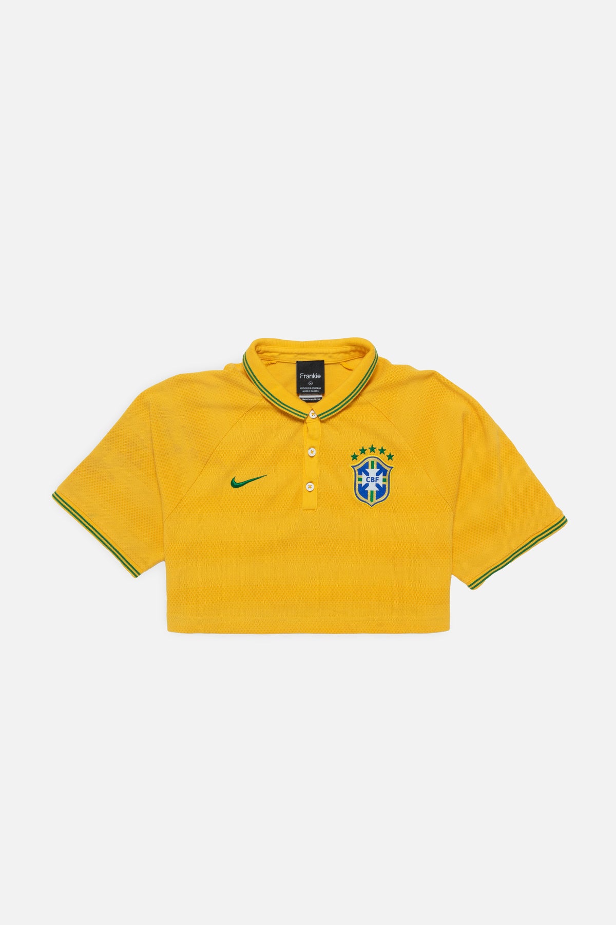 Rework Brazil Team Crop Tee - M-JERSEYS-Nike-Frankie Collective