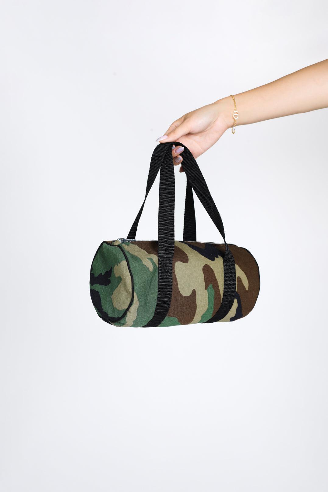Rework Camo Mini Duffle Bag-BAGS-Nike-Frankie Collective Rare Vintage Streetwear Reworks