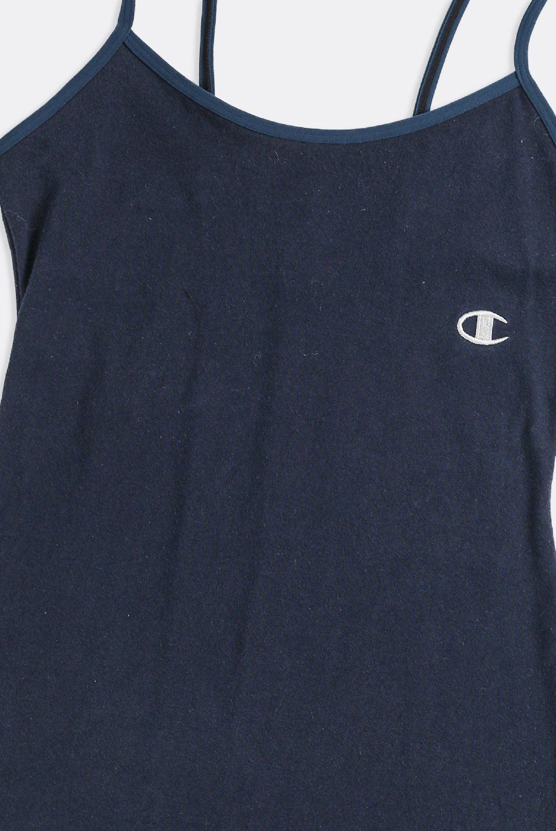 Rework Champion Strappy Dress - XS, S, M, L, XL-DRESSES-Champion-XS-Frankie Collective Rare Vintage Streetwear Reworks