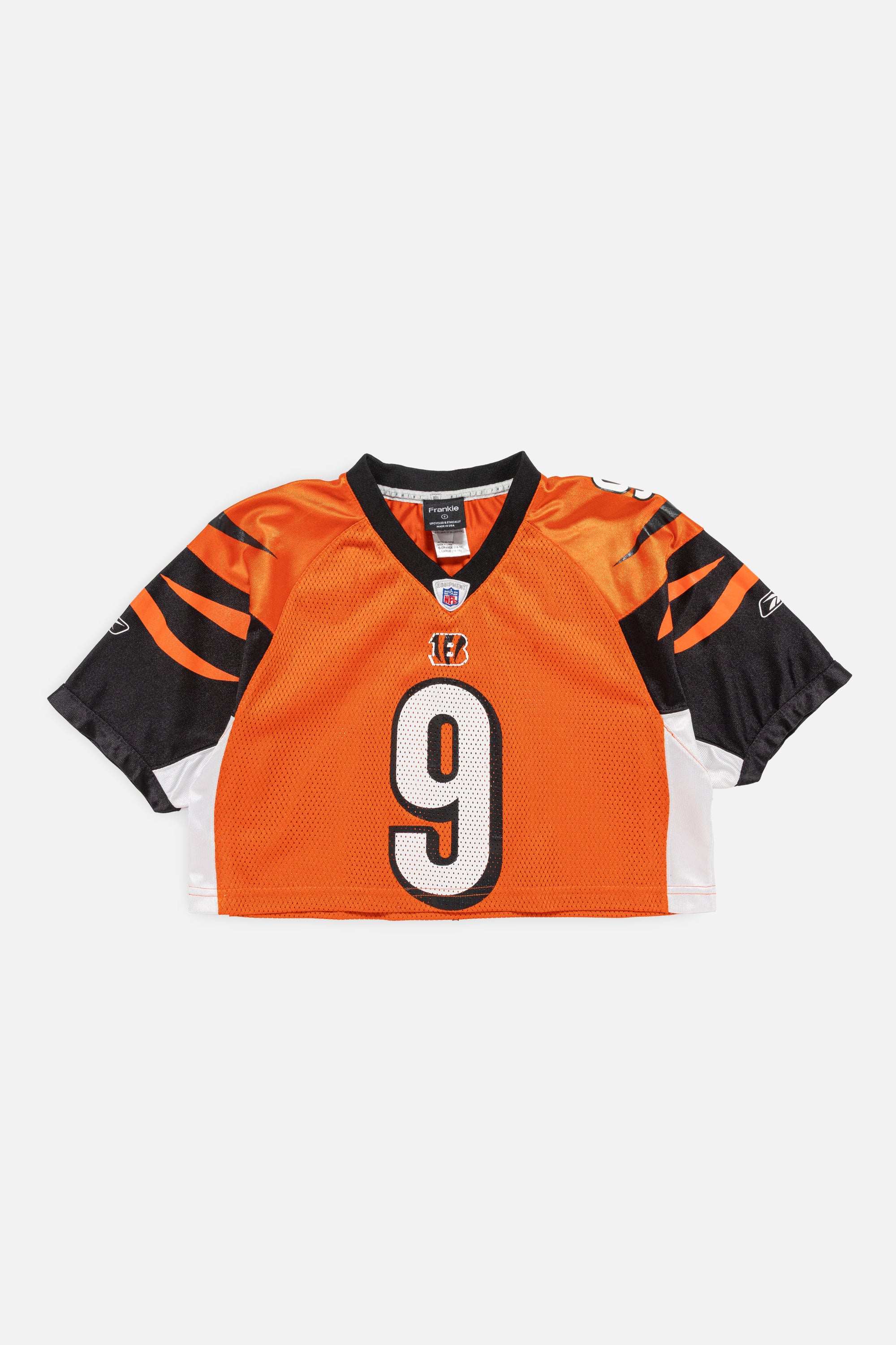 Rework Cincinnati Bengals Crop Jersey-NFL-Frankie Collective-Rework-Vintage-Streetwear