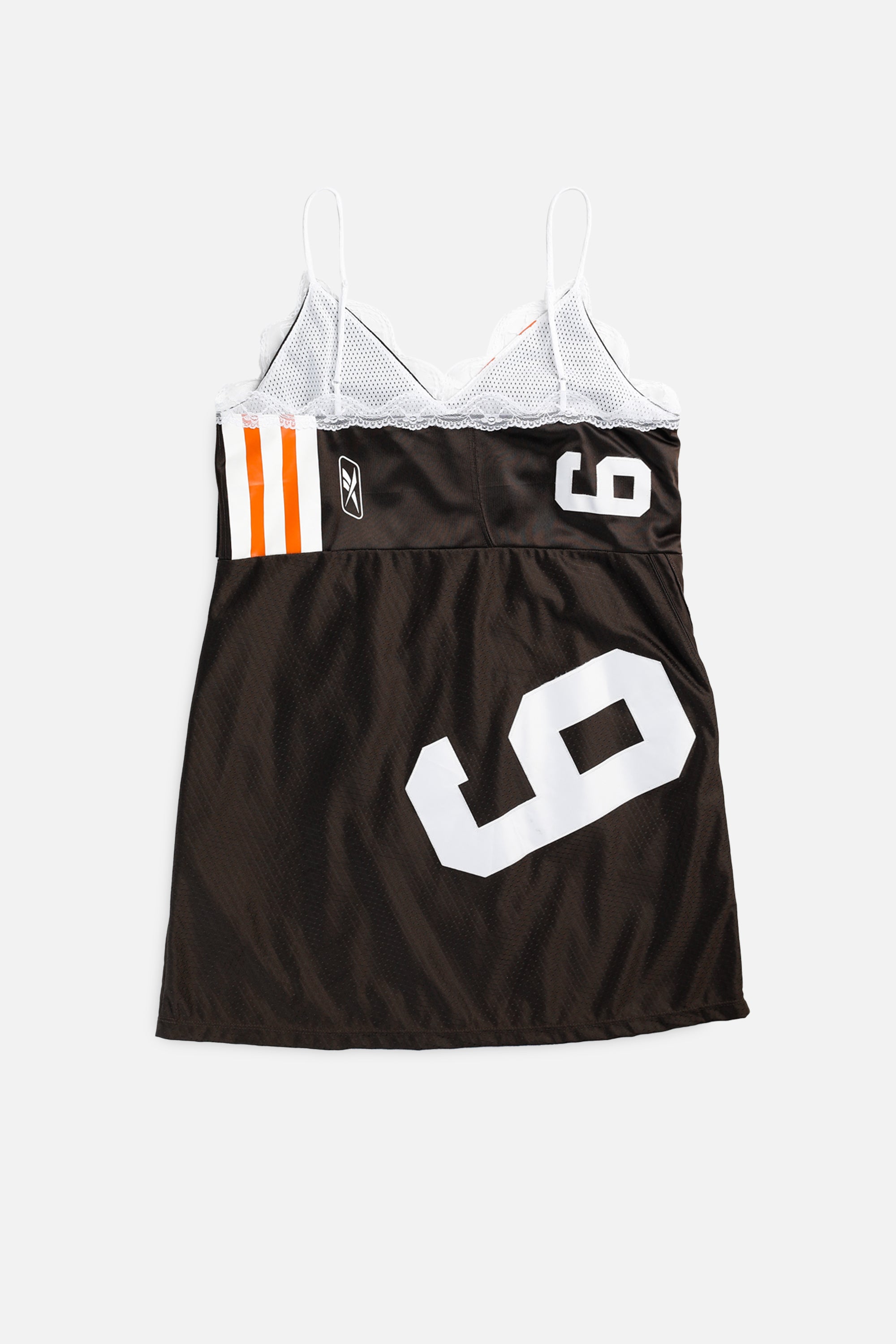 Rework Cleveland Browns NFL Lace Dress - XL-DRESSES-NFL-XL-Frankie Collective Rare Vintage Streetwear Reworks