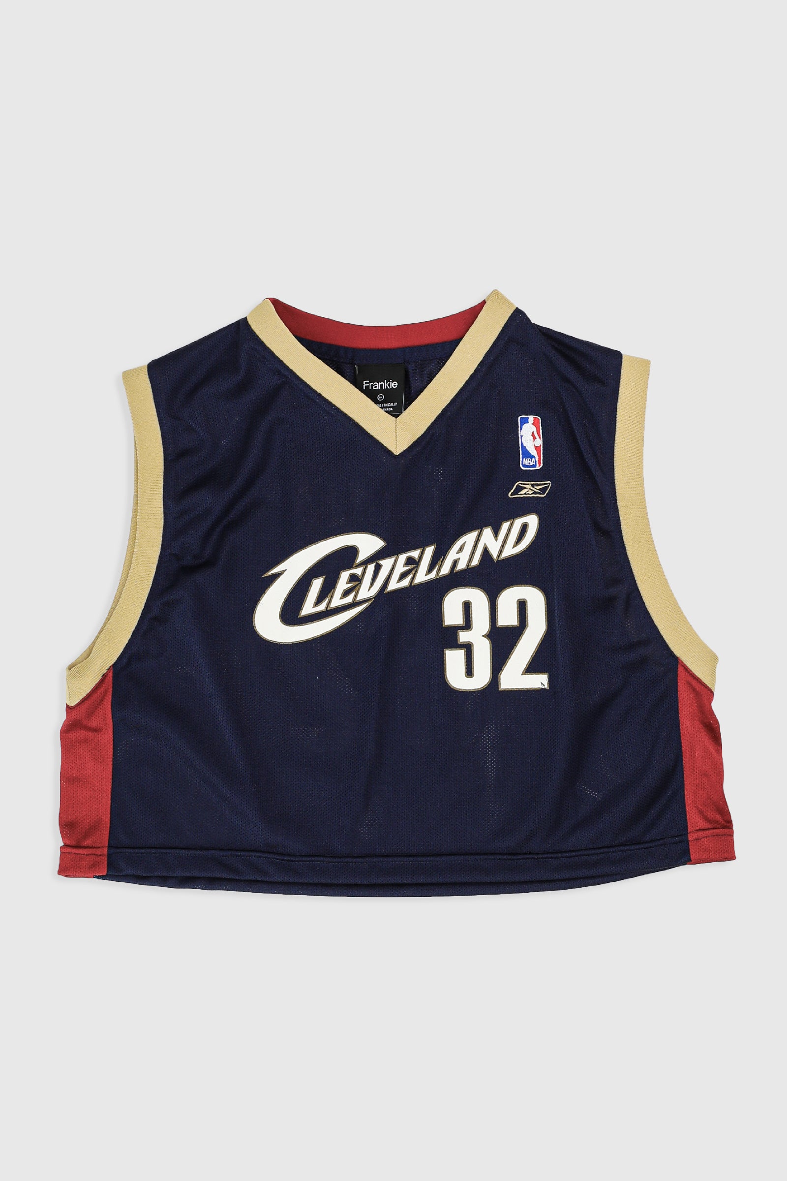 Rework Cleveland Cavaliers Crop Jersey - XL-JERSEYS-NBA-Frankie Collective Rare Vintage Streetwear Reworks