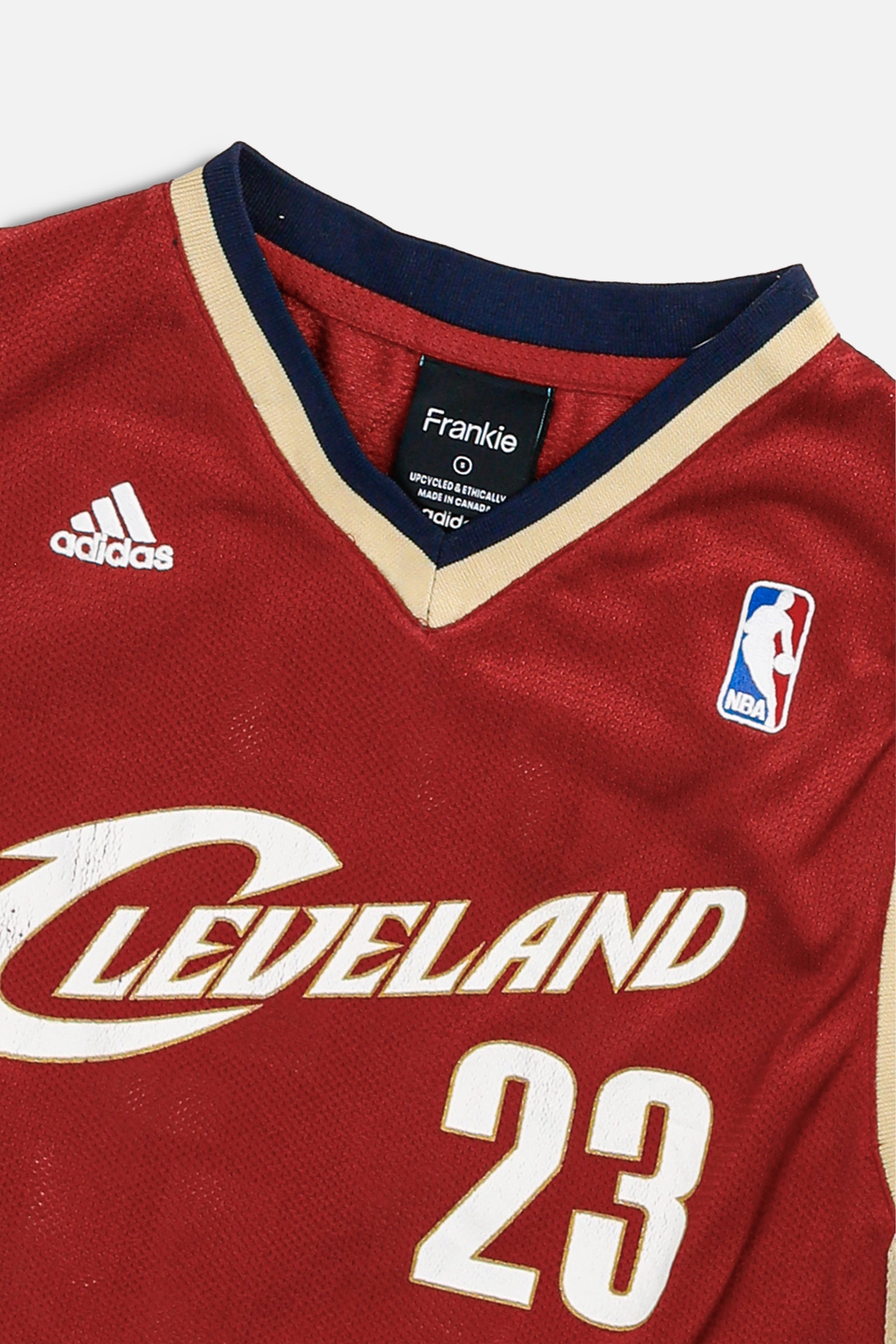 Rework Cleveland Cavaliers NBA Crop Jersey - S-JERSEYS-NBA-S-Frankie Collective Rare Vintage Streetwear Reworks