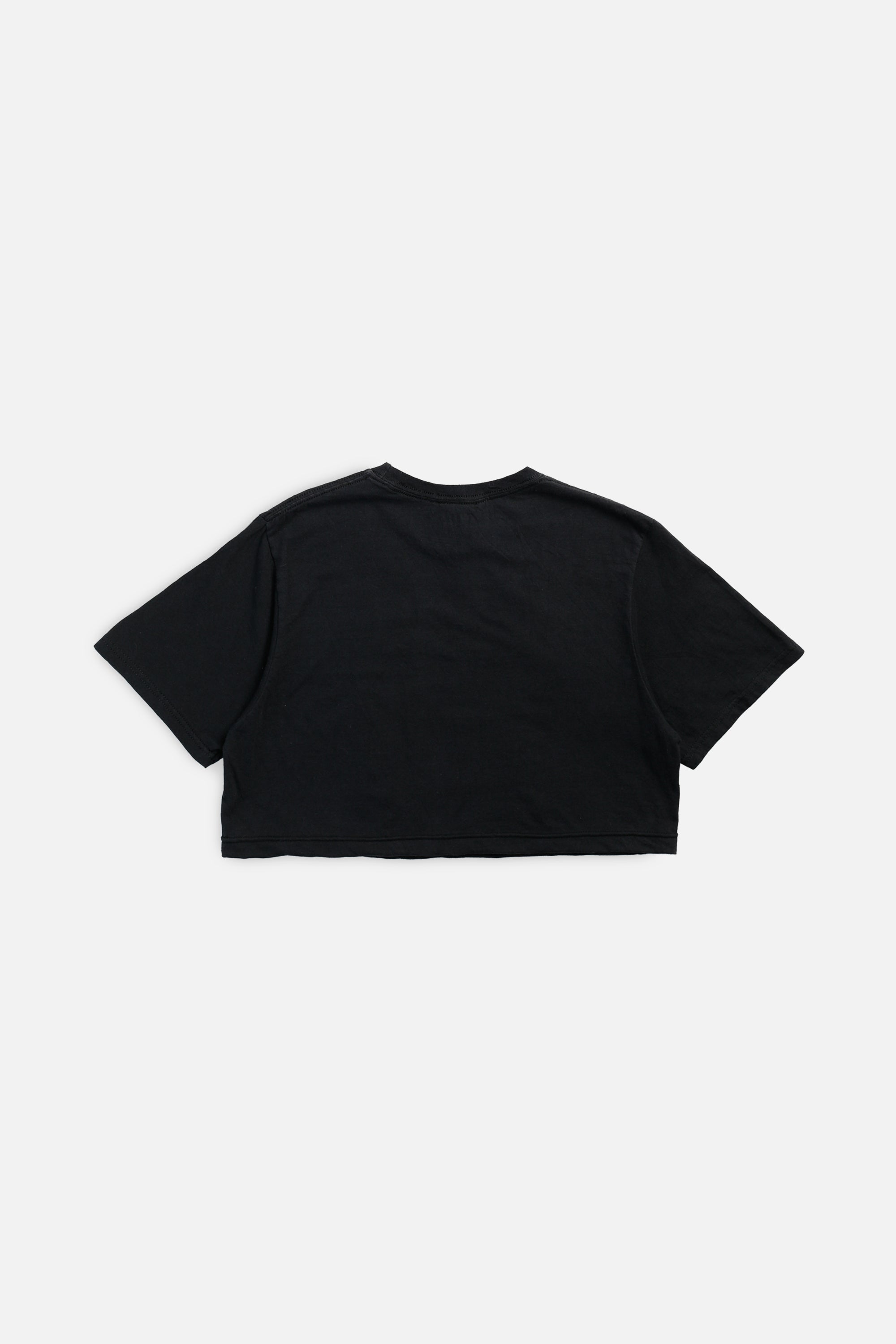 Rework Columbus Blue Jackets NHL Crop Tee - S-TOPS-NHL-S-Frankie Collective Rare Vintage Streetwear Reworks