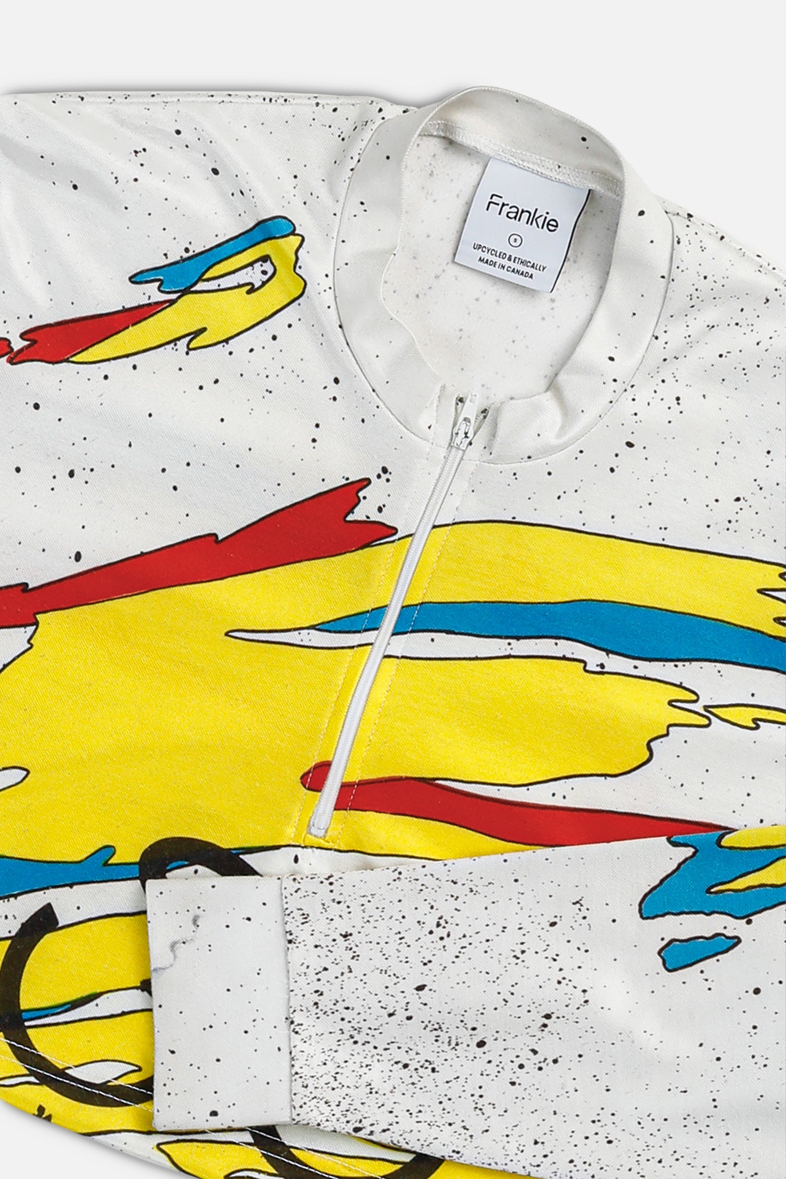 Rework Crop Cycling Jersey - S-JERSEYS-vendor-unknown-S-Frankie Collective Rare Vintage Streetwear Reworks