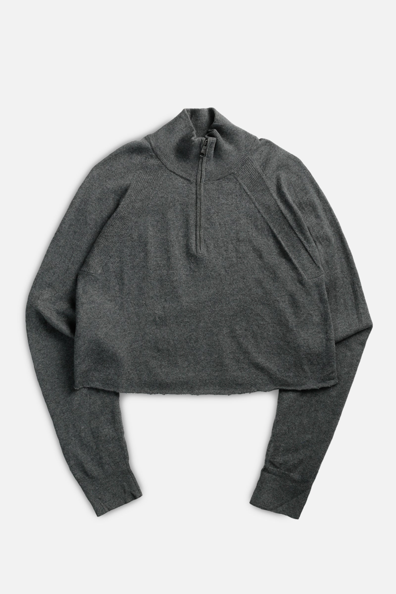 Rework Crop Knit Sweater - L-SWEATERS-vendor-unknown-L-Frankie Collective Rare Vintage Streetwear Reworks