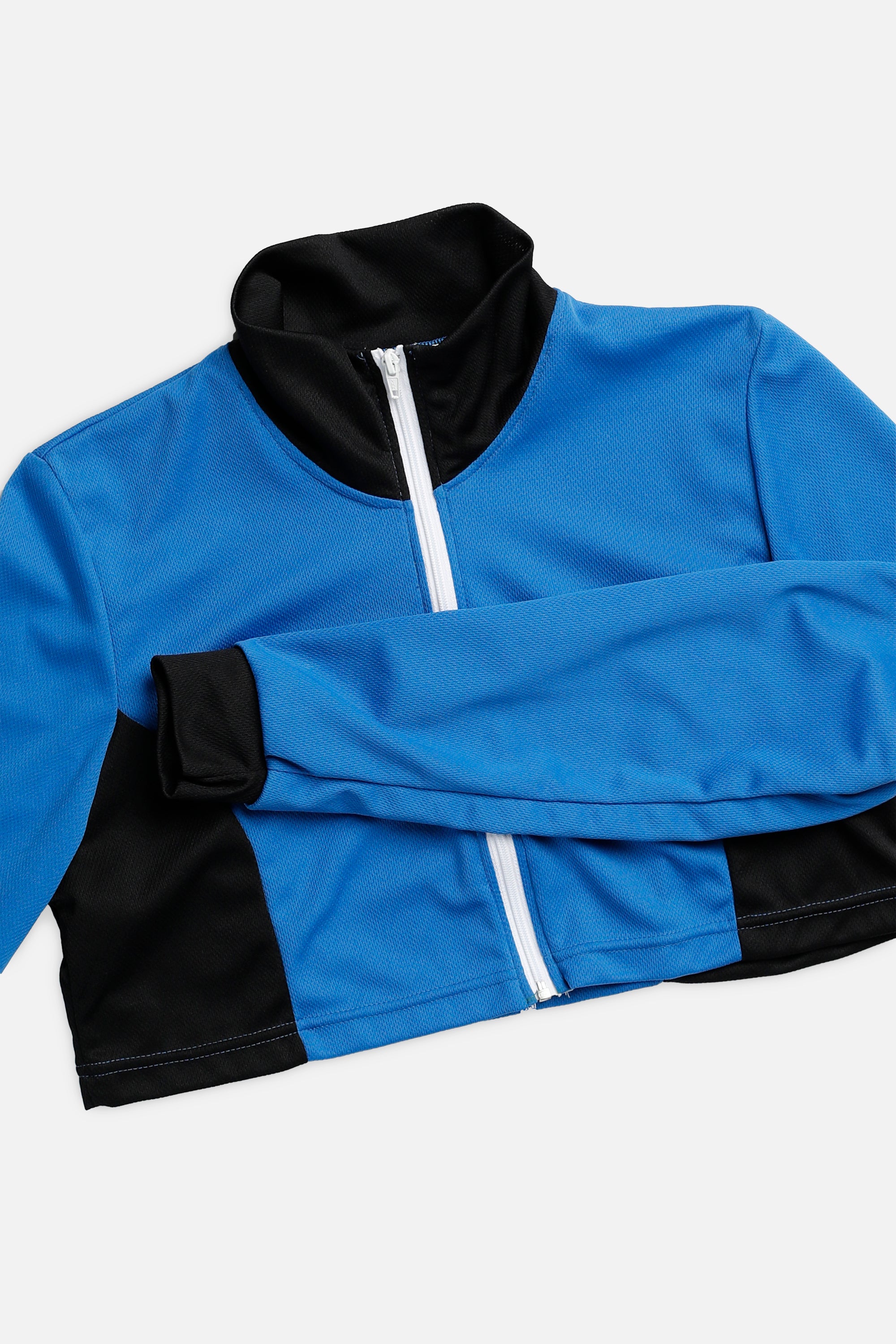 Rework Crop Long Sleeve Cycling Jersey - S-JERSEYS-vendor-unknown-S-Frankie Collective Rare Vintage Streetwear Reworks