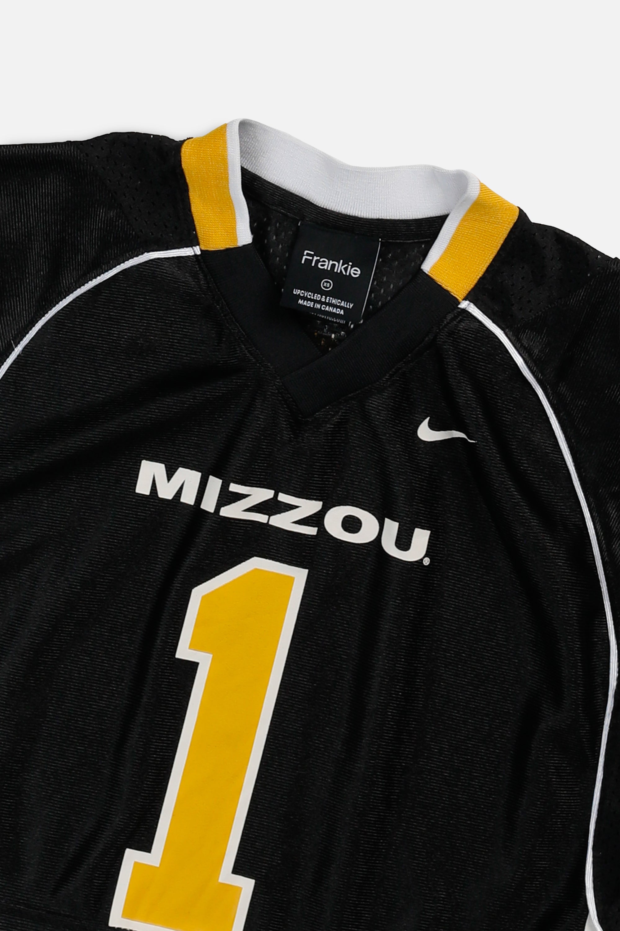 Rework Crop Missouri Tigers NCAA Jersey - XS-JERSEYS-NCAA-XS-Frankie Collective Rare Vintage Streetwear Reworks