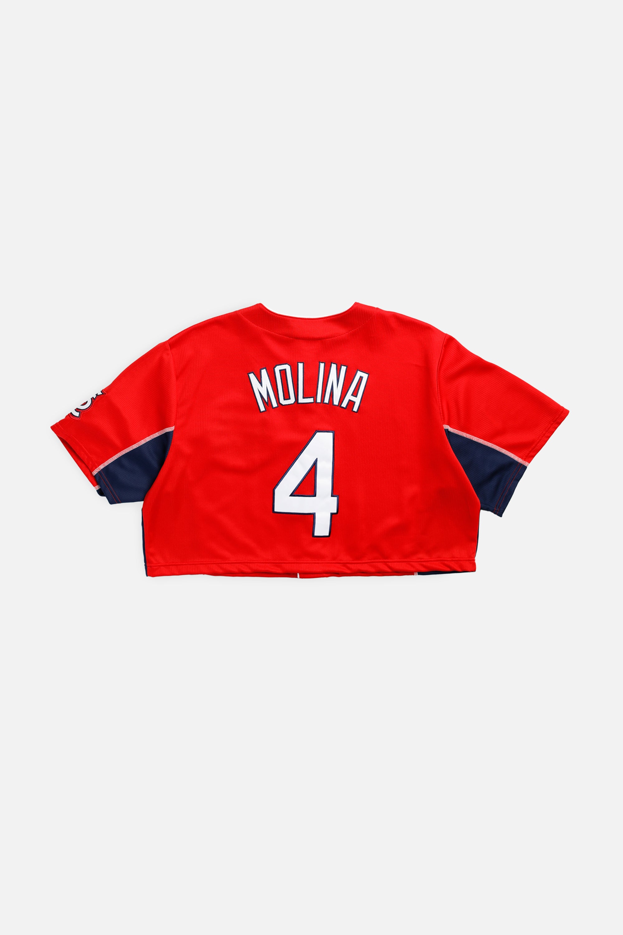 Rework Crop St. Louis Cardinals MLB Jersey - XL-JERSEYS-MLB-XL-Frankie Collective Rare Vintage Streetwear Reworks