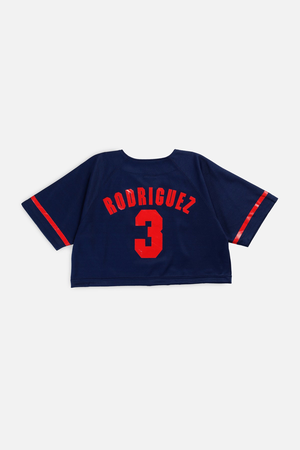 Rework Crop Texas Rangers MLB Jersey - S-JERSEYS-MLB-S-Frankie Collective Rare Vintage Streetwear Reworks